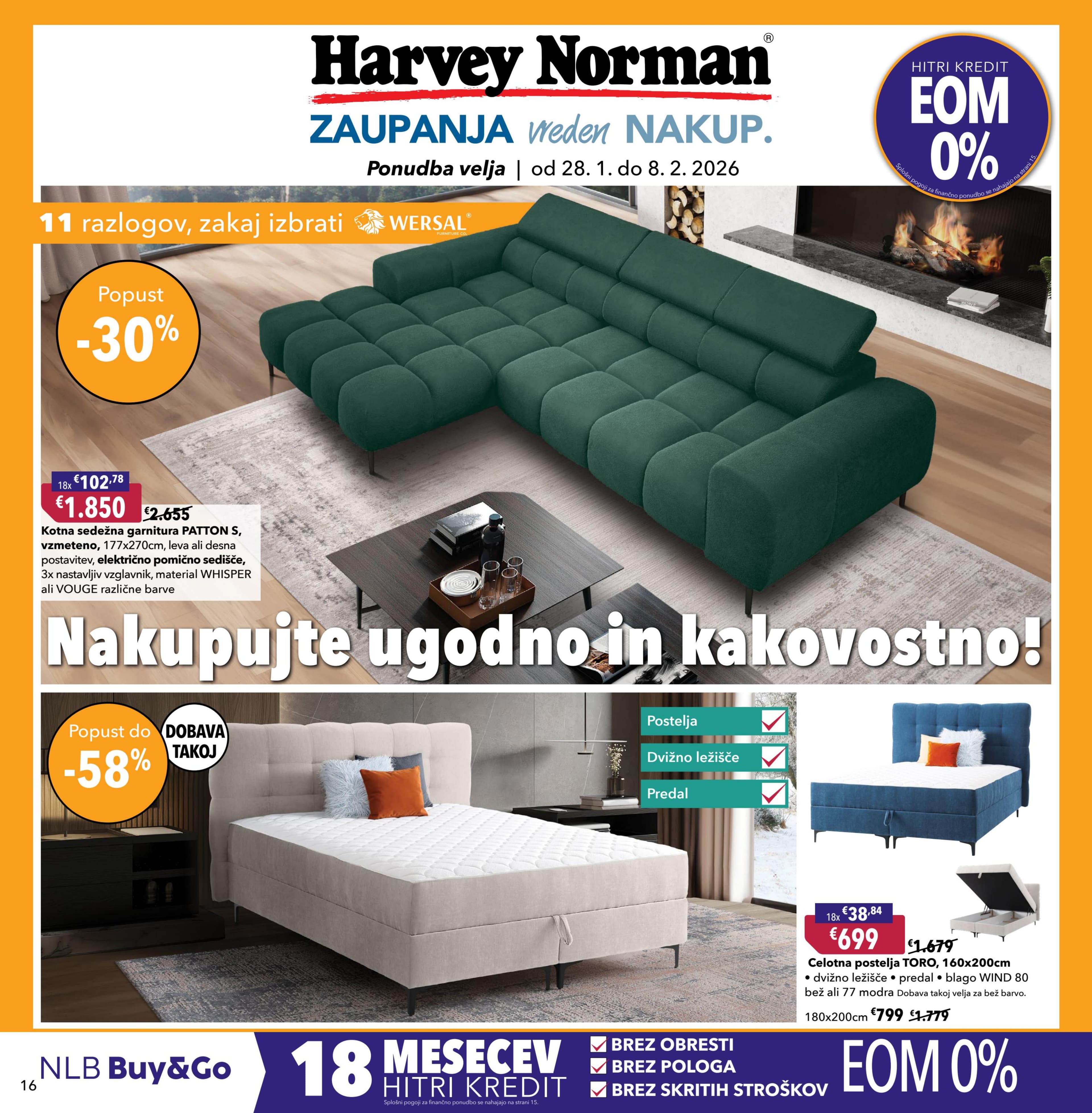 Stran 16. Harvey Norman kataloga - Nakupujte ugodno in kakovostno!