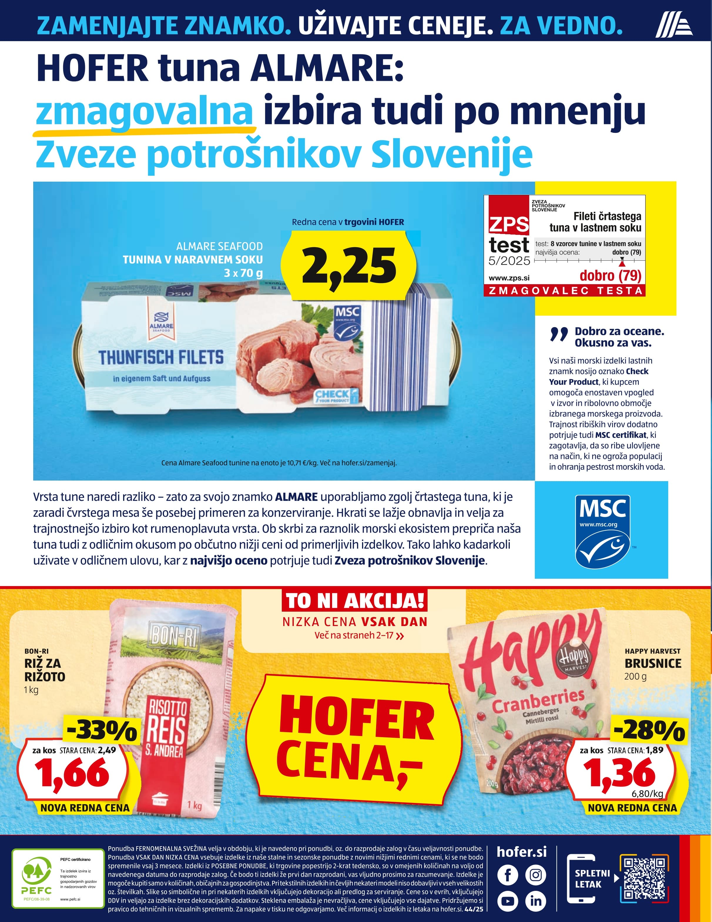 Stran 40. Hofer kataloga - Akcije od 23.10. do 31.10.2025.