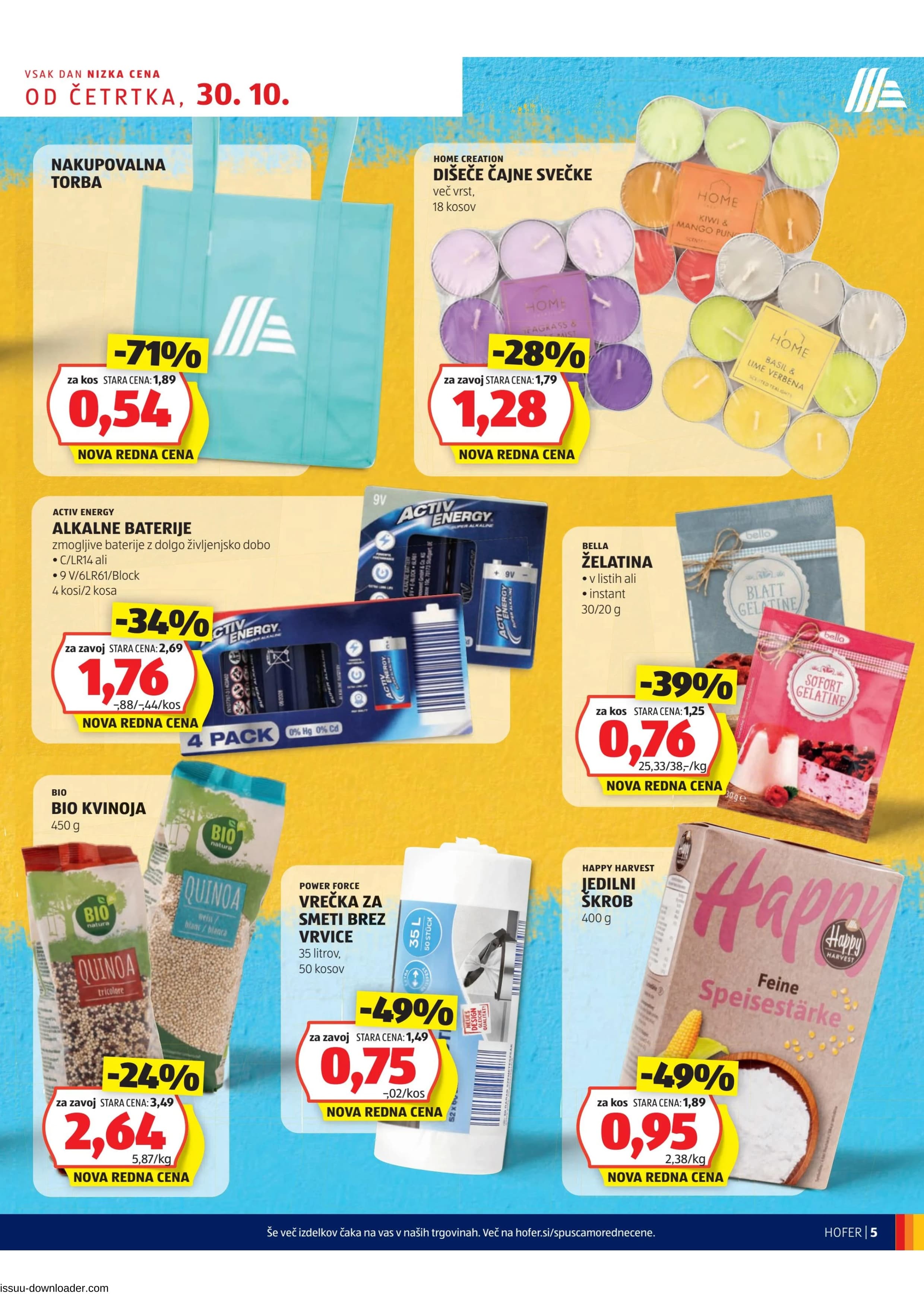 Stran 5. Hofer kataloga - Akcije od 30.10. do 08.11.2025.