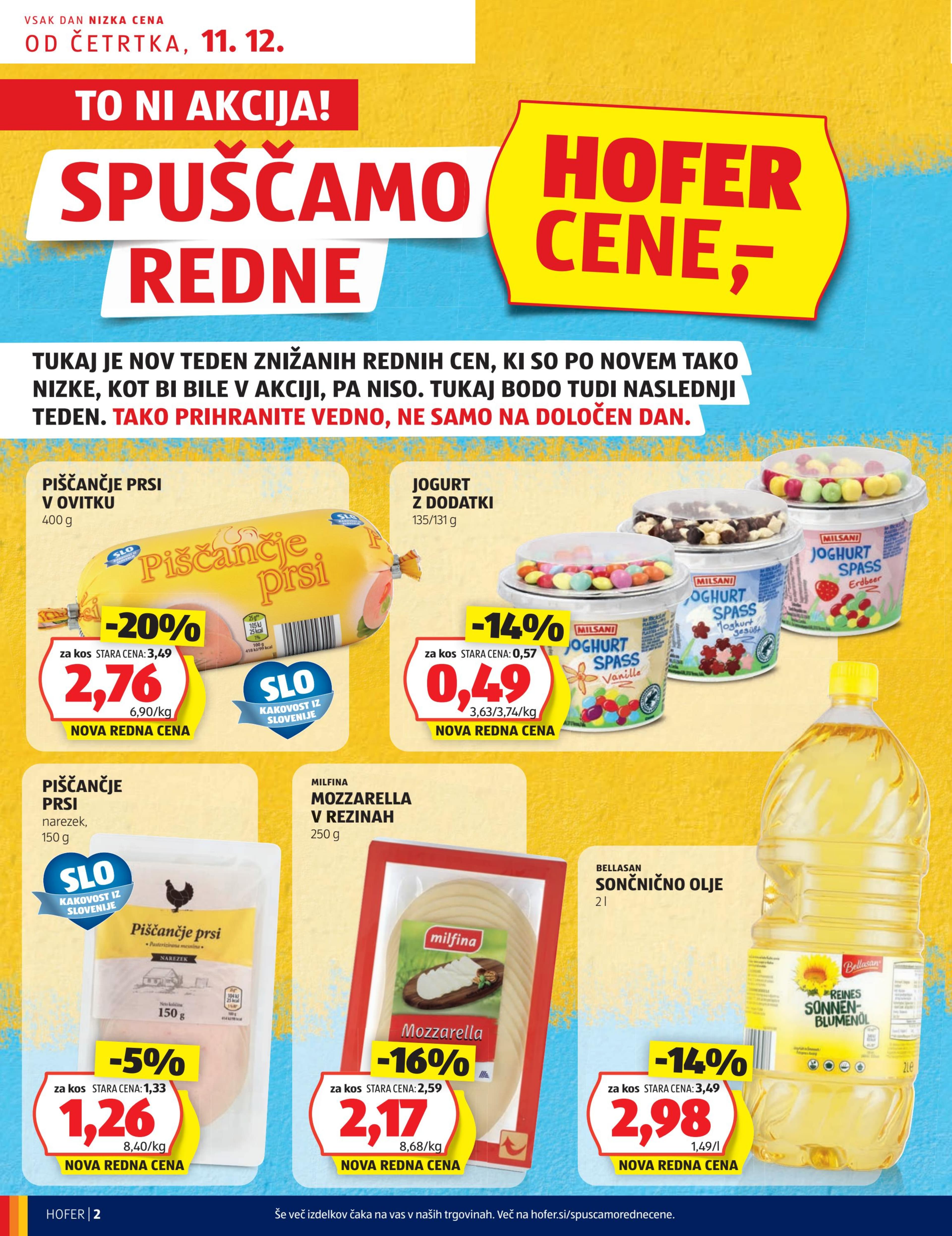 Stran 2. Hofer kataloga - Akcije od 11.12. do 20.12.2025.