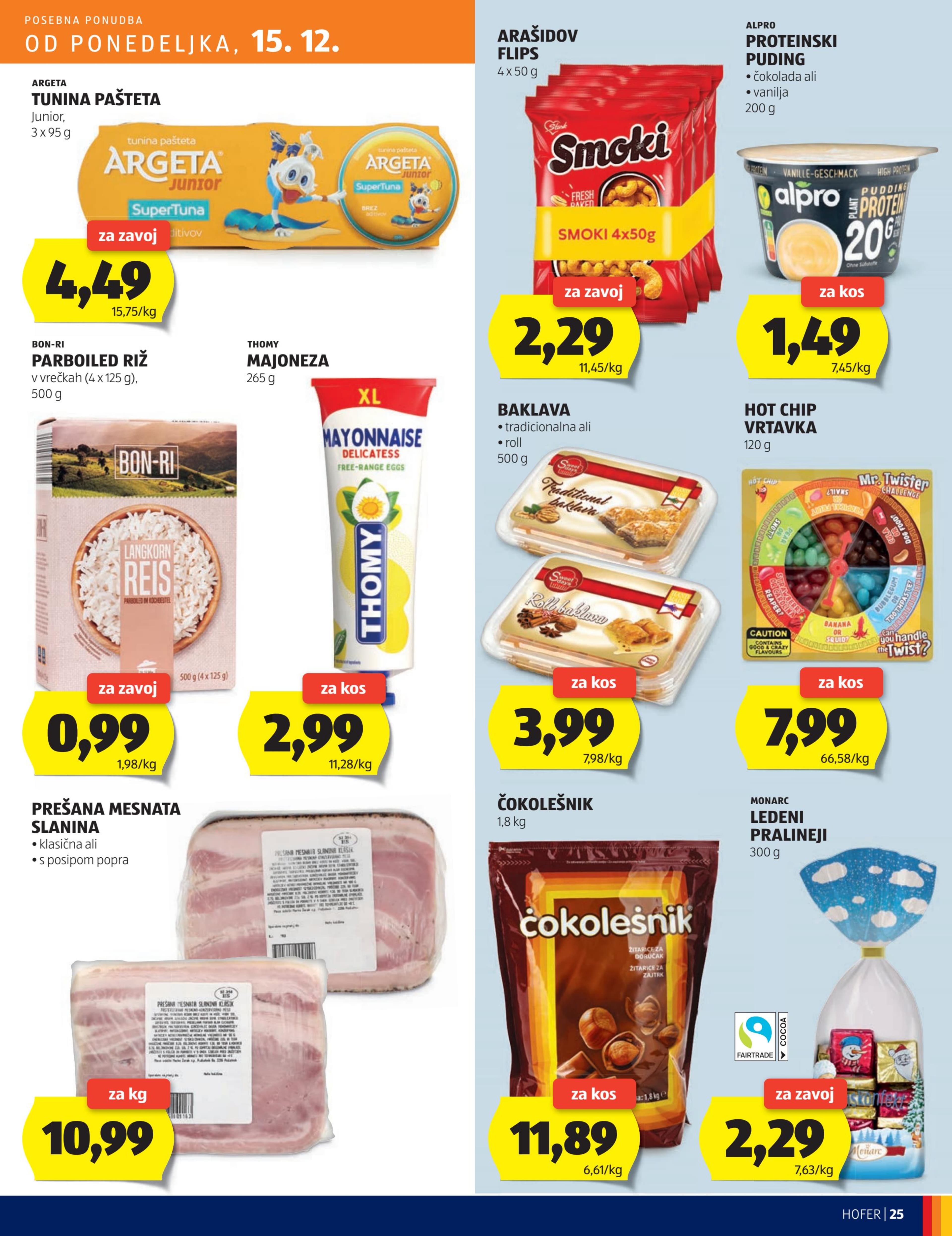 Stran 25. Hofer kataloga - Akcije od 11.12. do 20.12.2025.