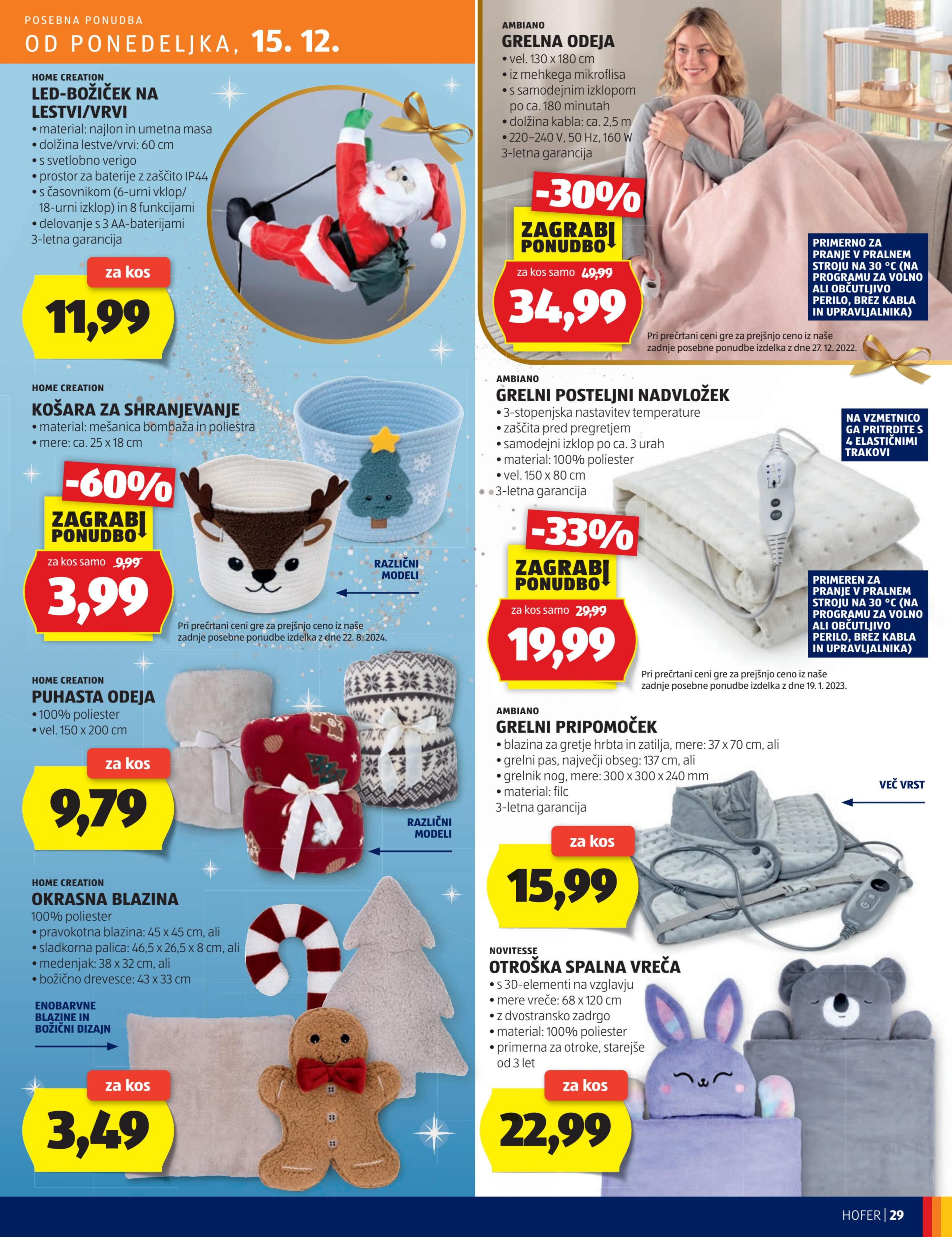 Stran 29. Hofer kataloga - Akcije od 11.12. do 20.12.2025.