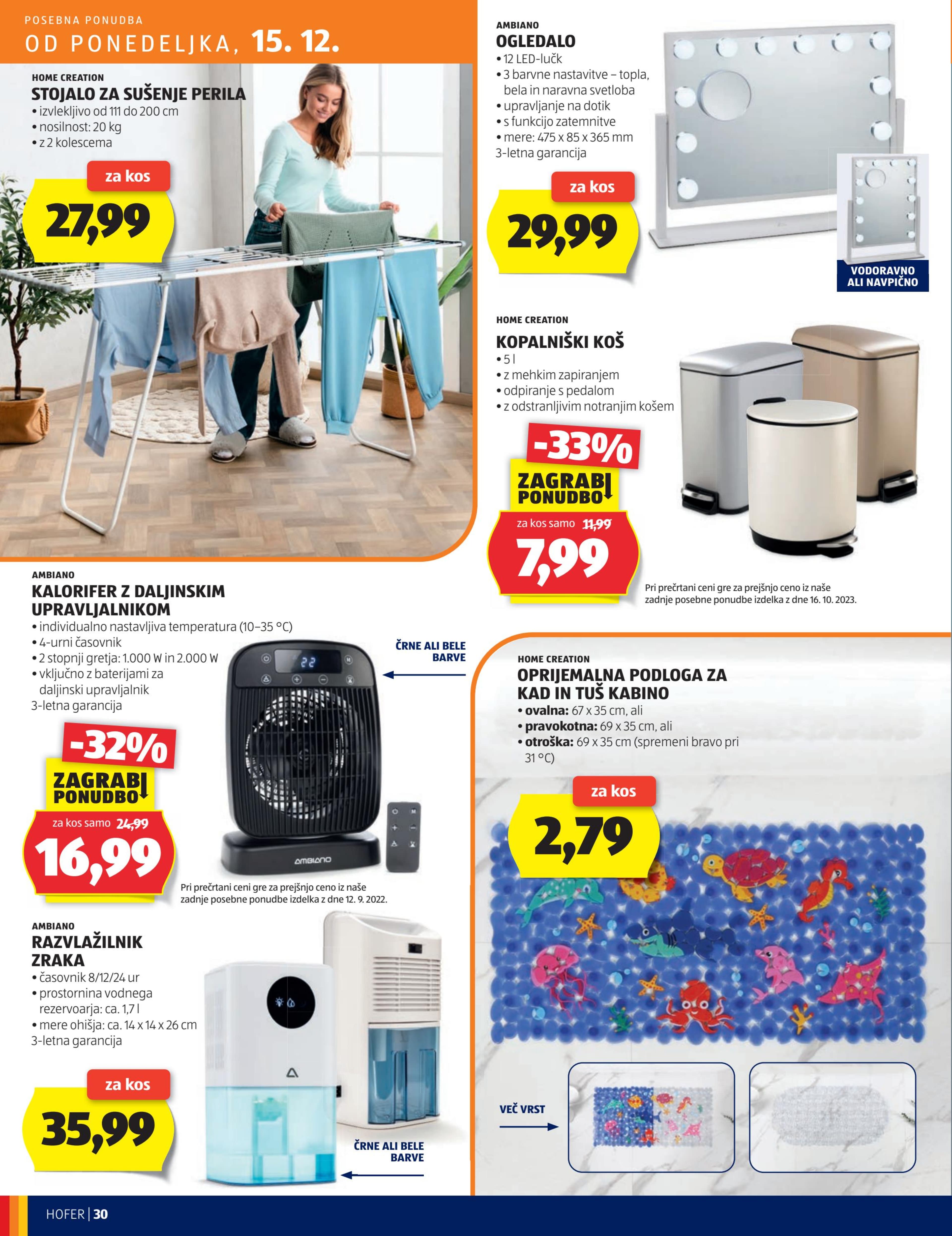 Stran 30. Hofer kataloga - Akcije od 11.12. do 20.12.2025.