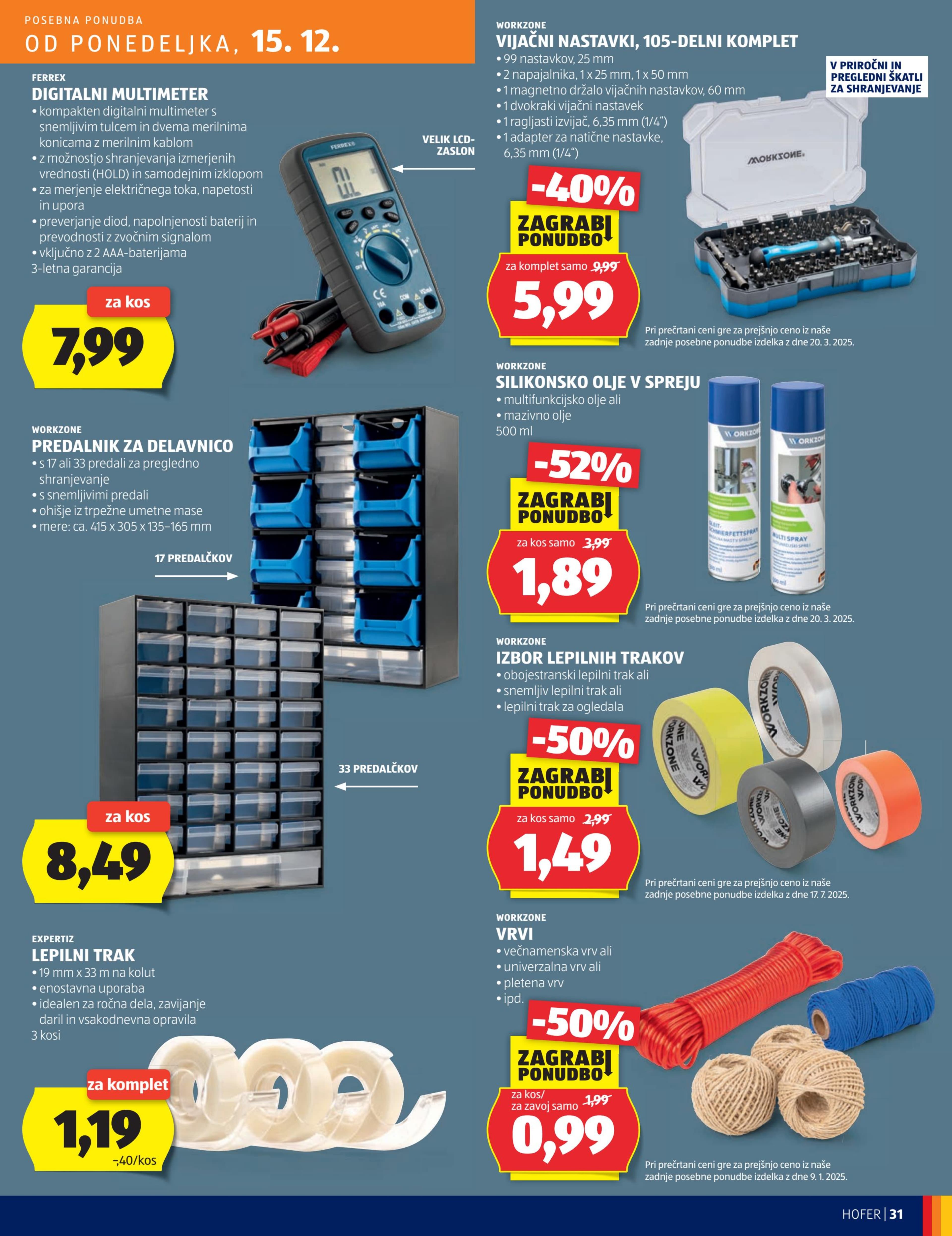 Stran 31. Hofer kataloga - Akcije od 11.12. do 20.12.2025.