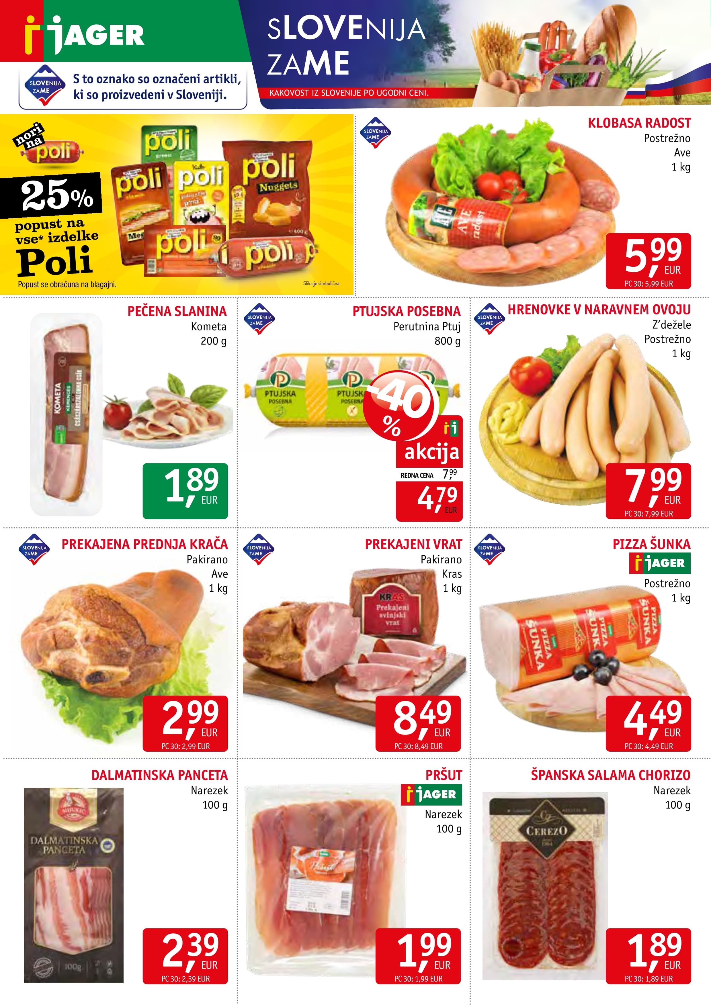 Stran 2. Jager kataloga - Akcije od 29.10. do 04.11.2025.