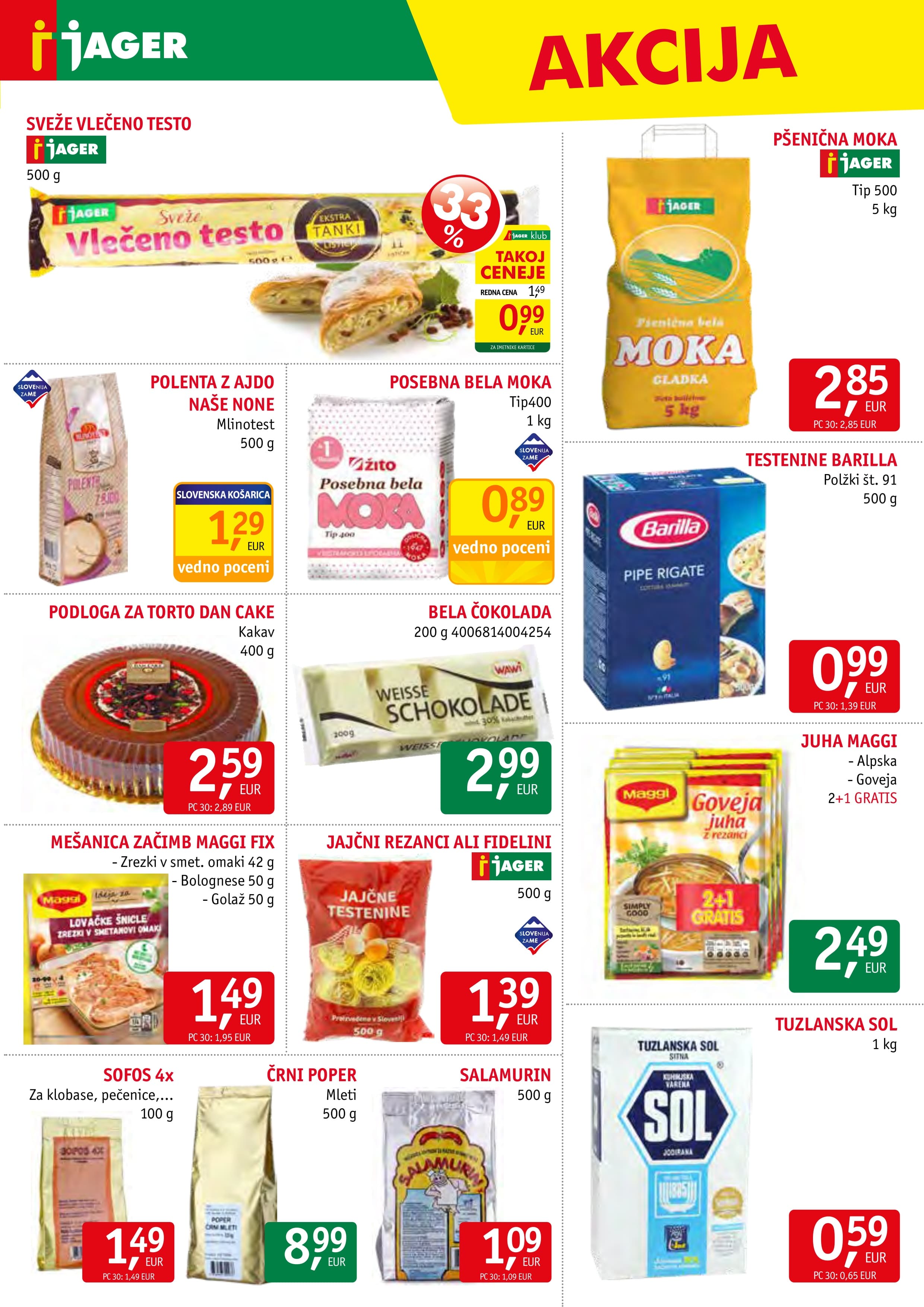 Stran 7. Jager kataloga - Živila