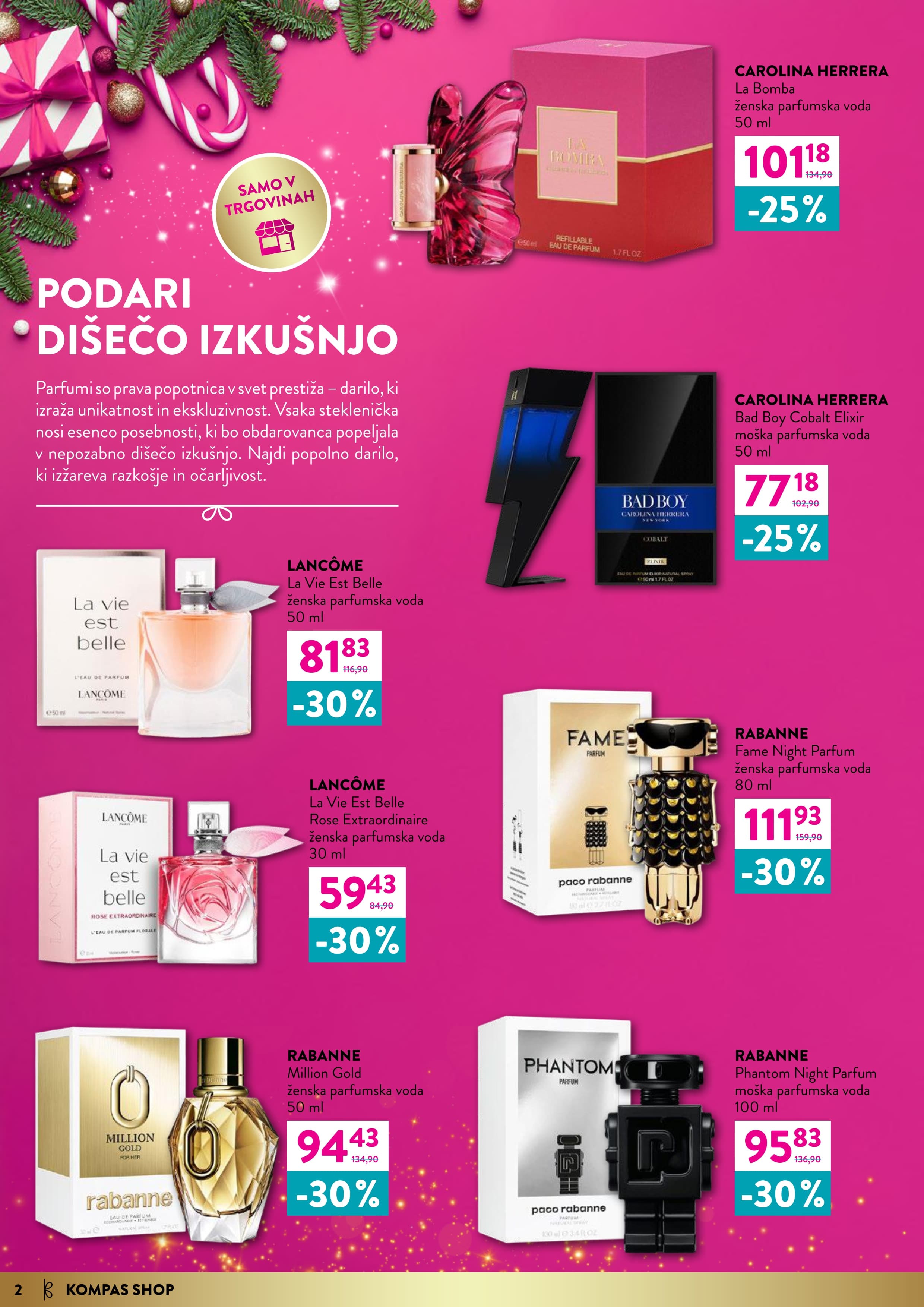 Stran 2. Kompas Shop kataloga - Akcije od 01.12. do 05.01.2026.