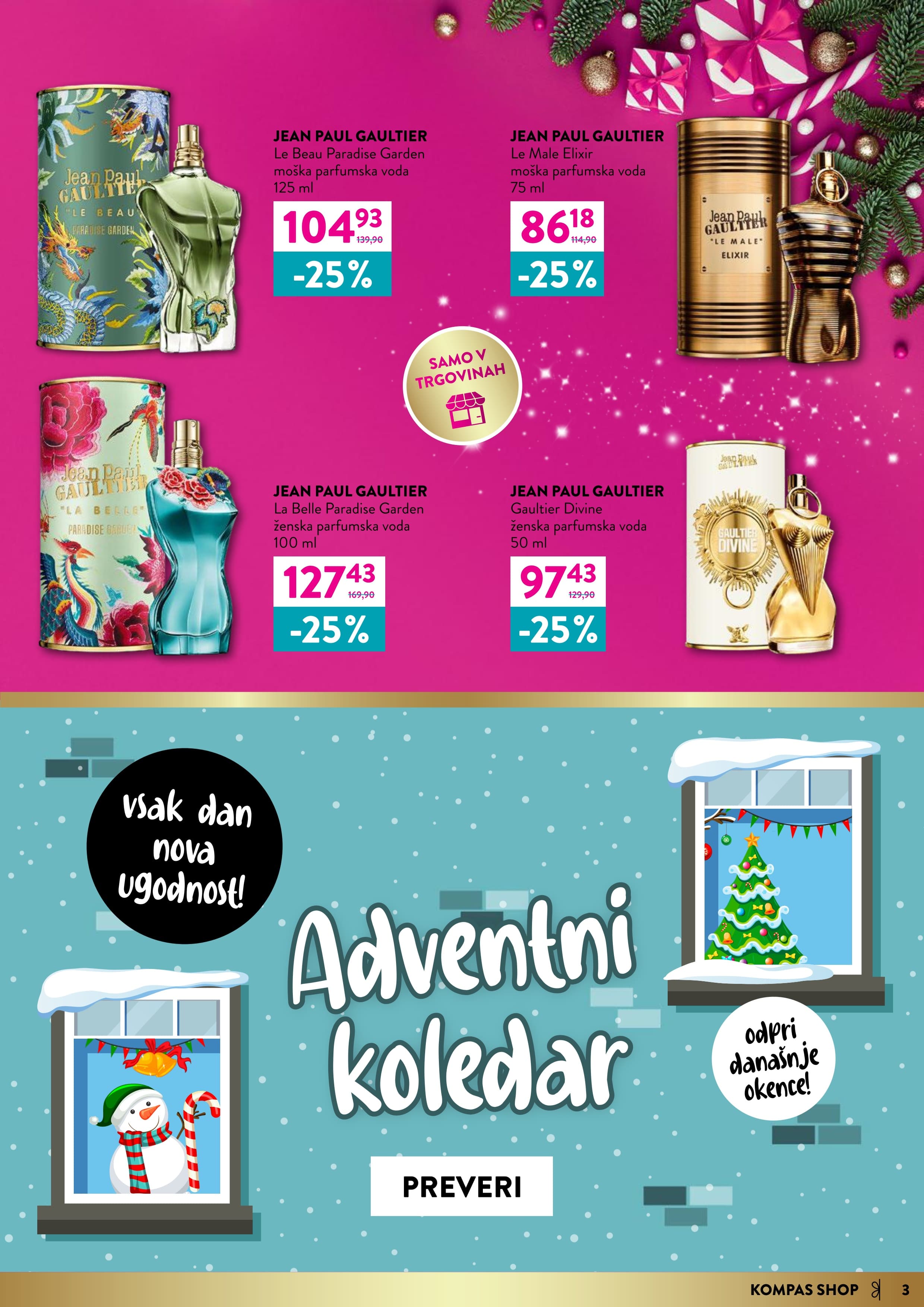 Stran 3. Kompas Shop kataloga - Akcije od 01.12. do 05.01.2026.