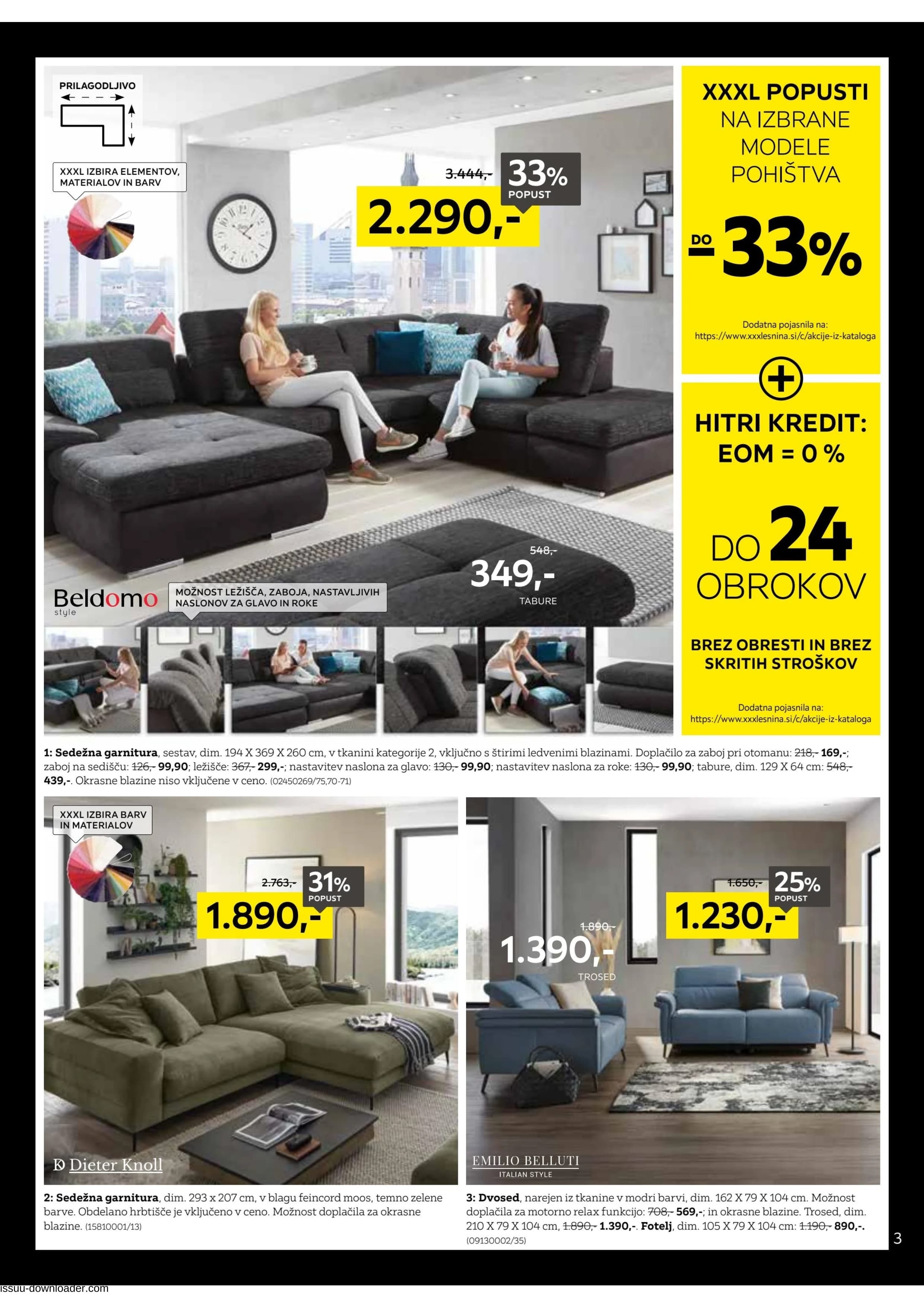 Stran 3. Lesnina kataloga - Akcije od 04.11. do 15.11.2025.