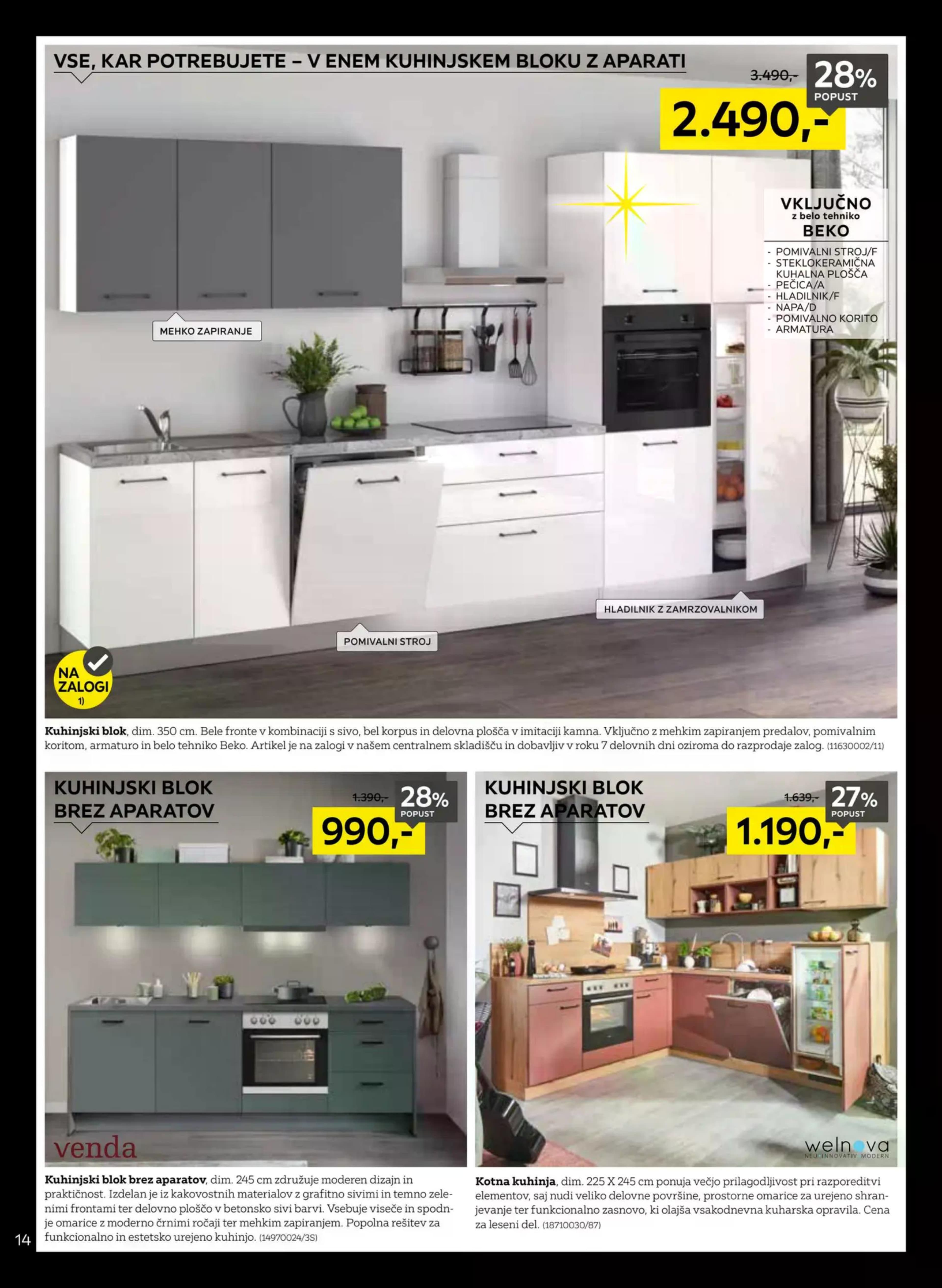 Stran 14. Lesnina kataloga - Akcije od 17.11. do 22.11.2025.