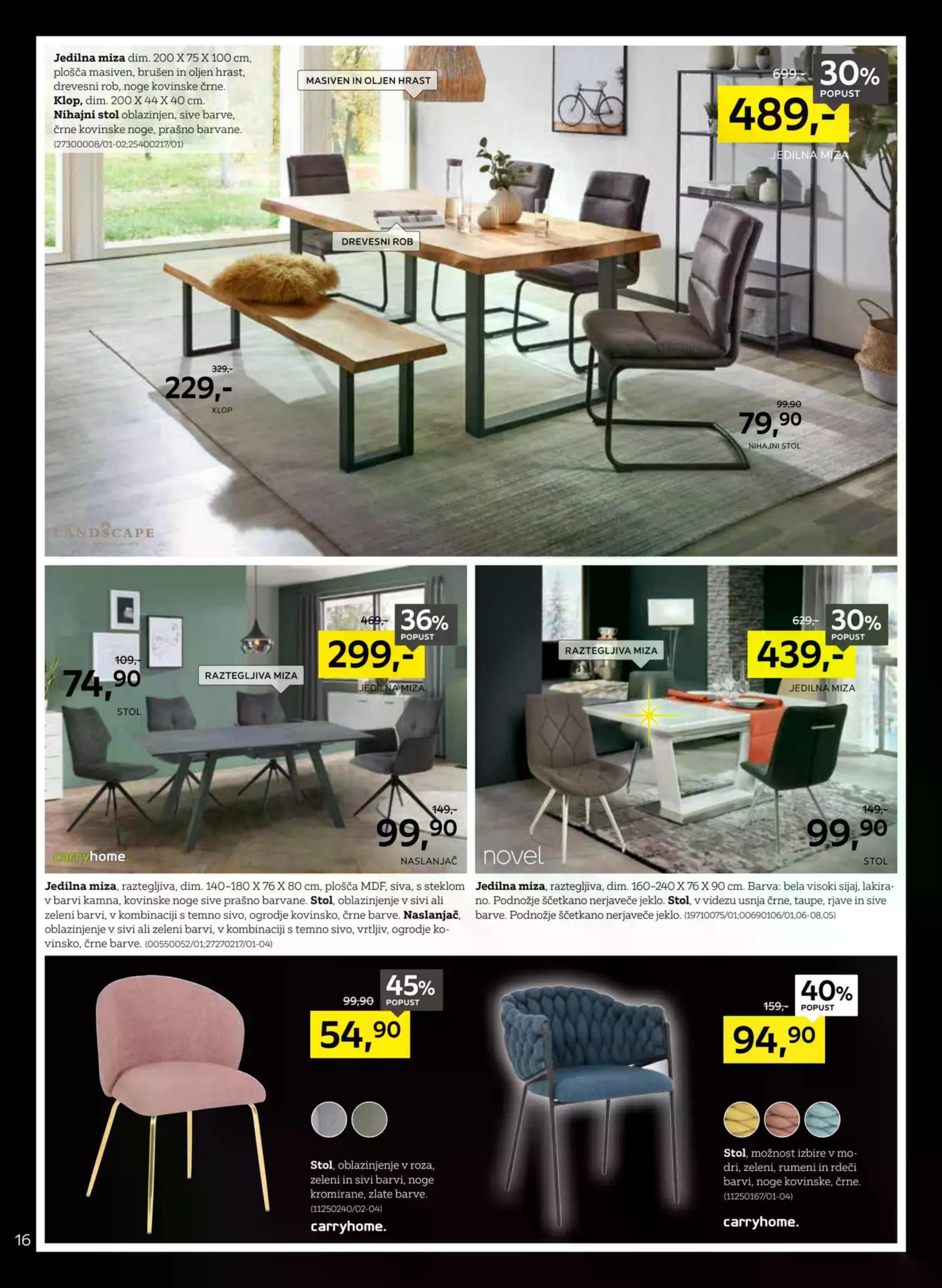 Stran 16. Lesnina kataloga - Akcije od 17.11. do 22.11.2025.