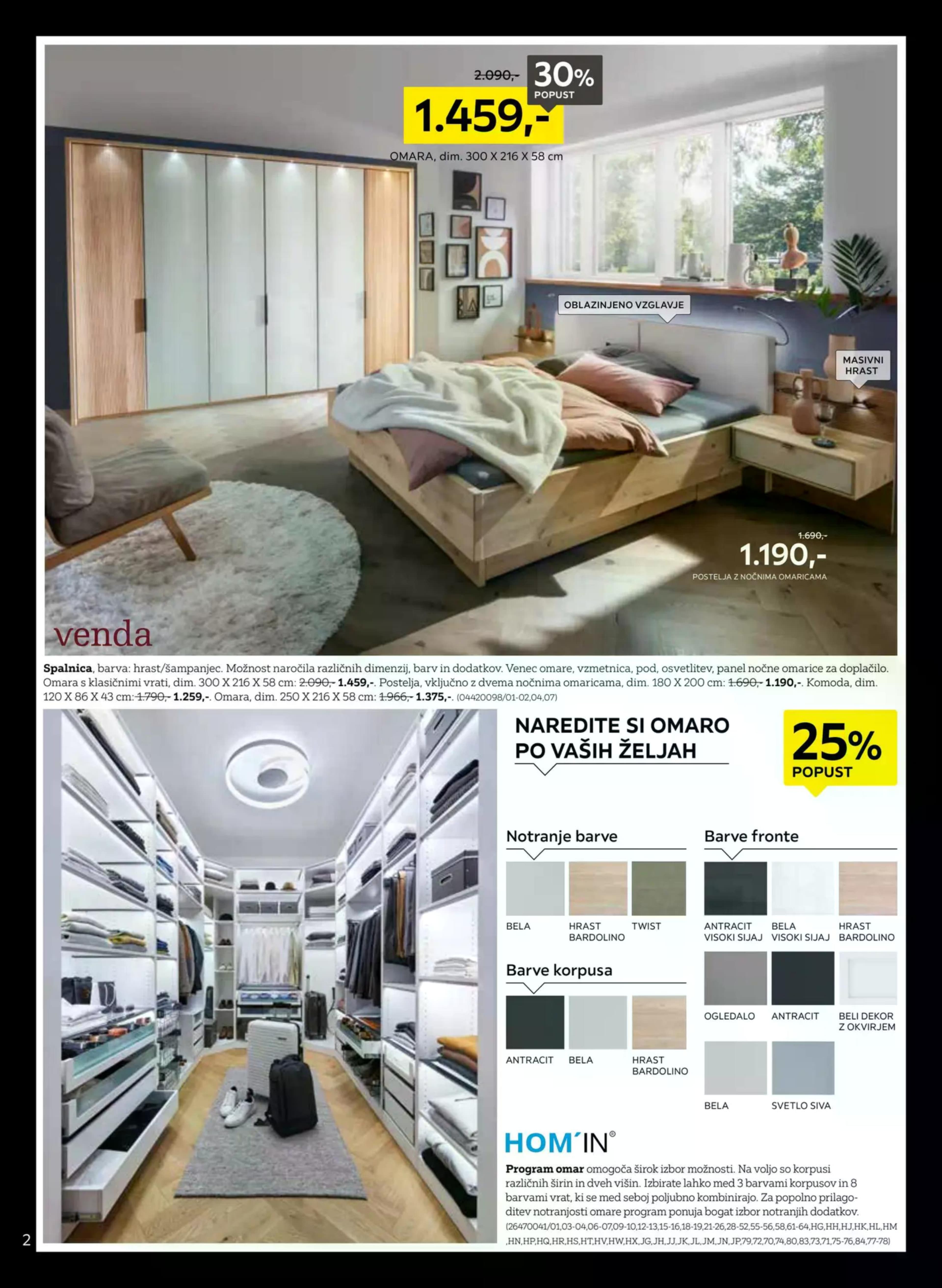 Stran 2. Lesnina kataloga - Akcije od 17.11. do 22.11.2025.