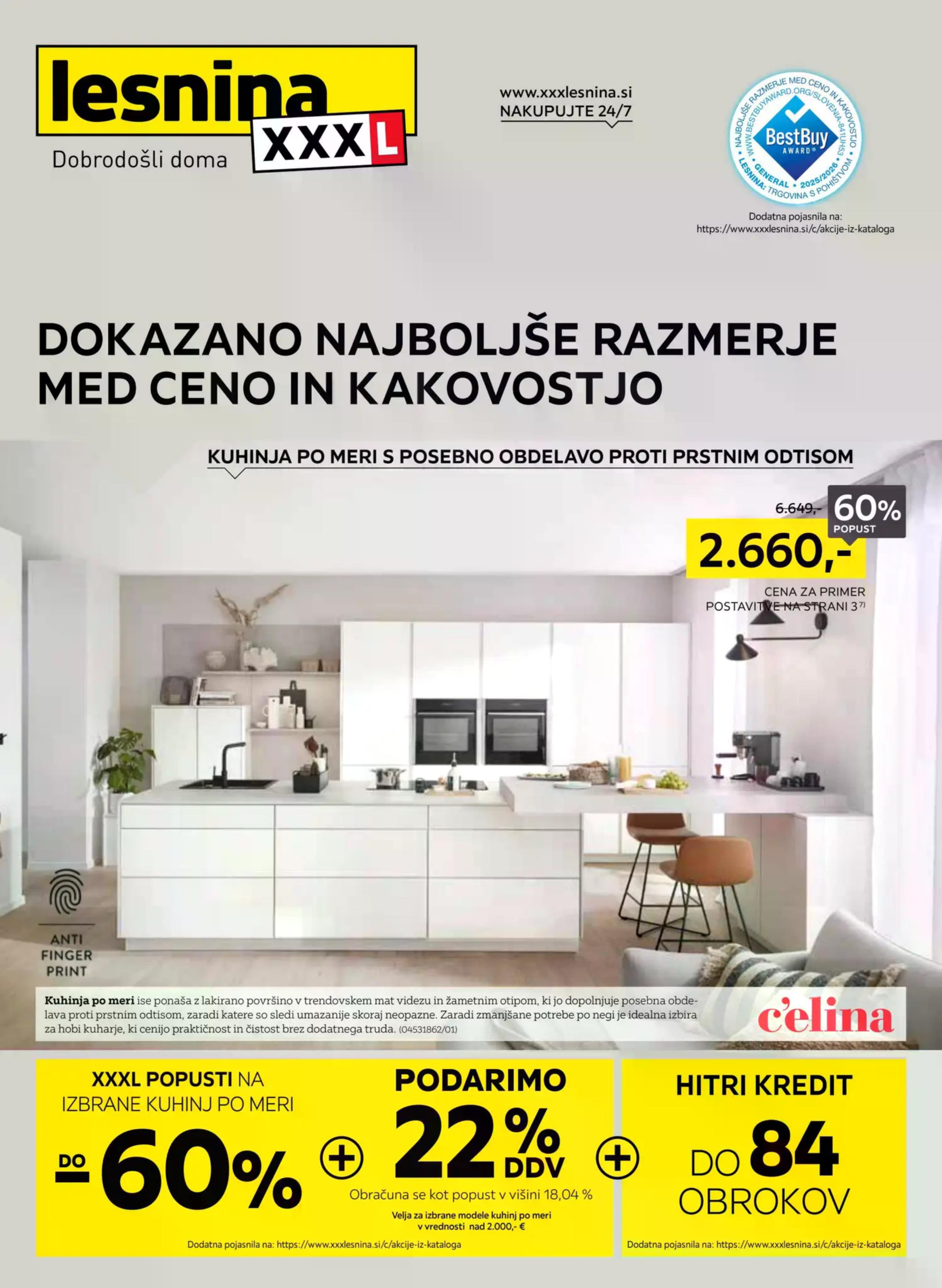 Stran 1. Lesnina kataloga - Kuhinje