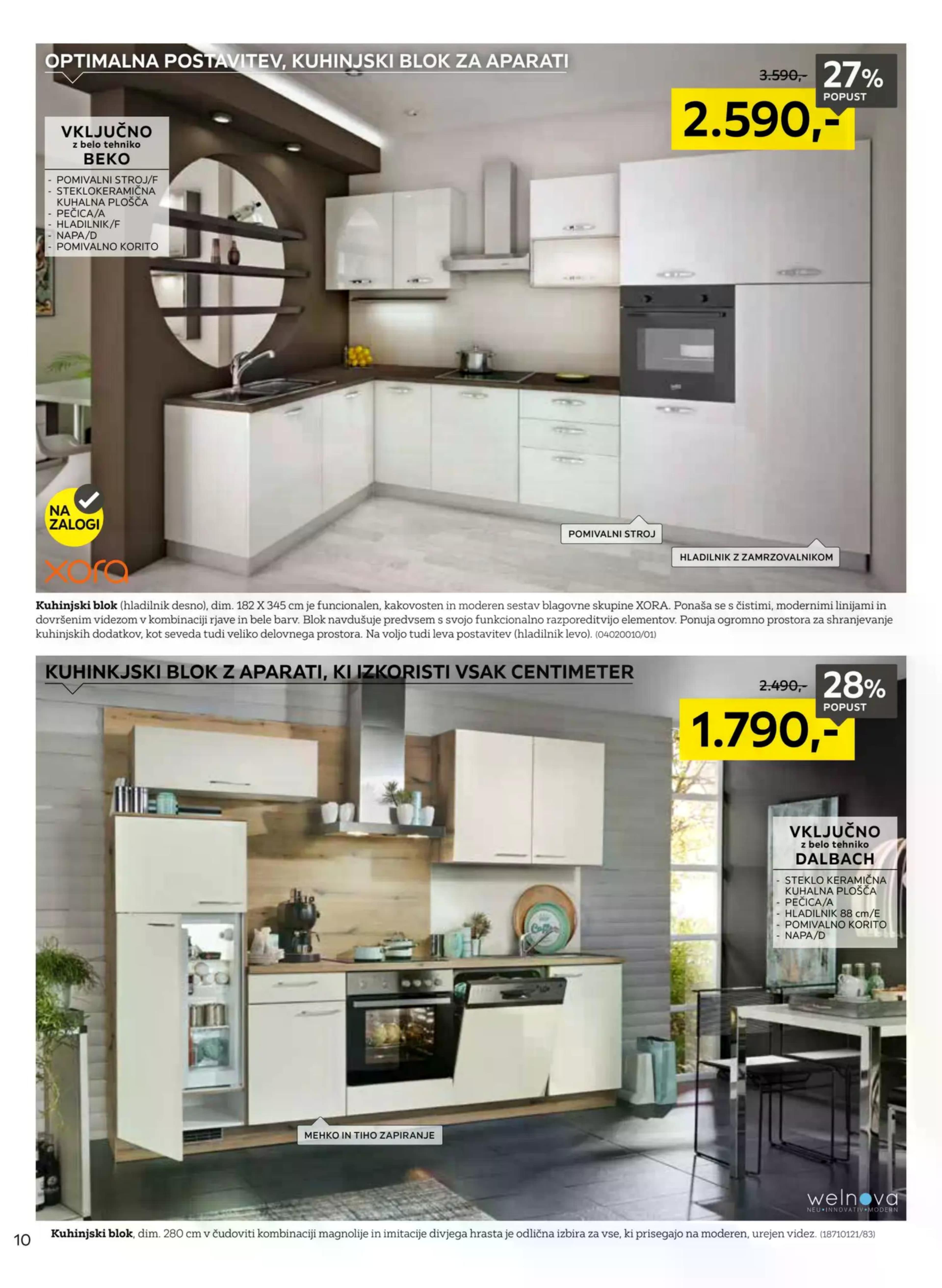 Stran 10. Lesnina kataloga - Kuhinje