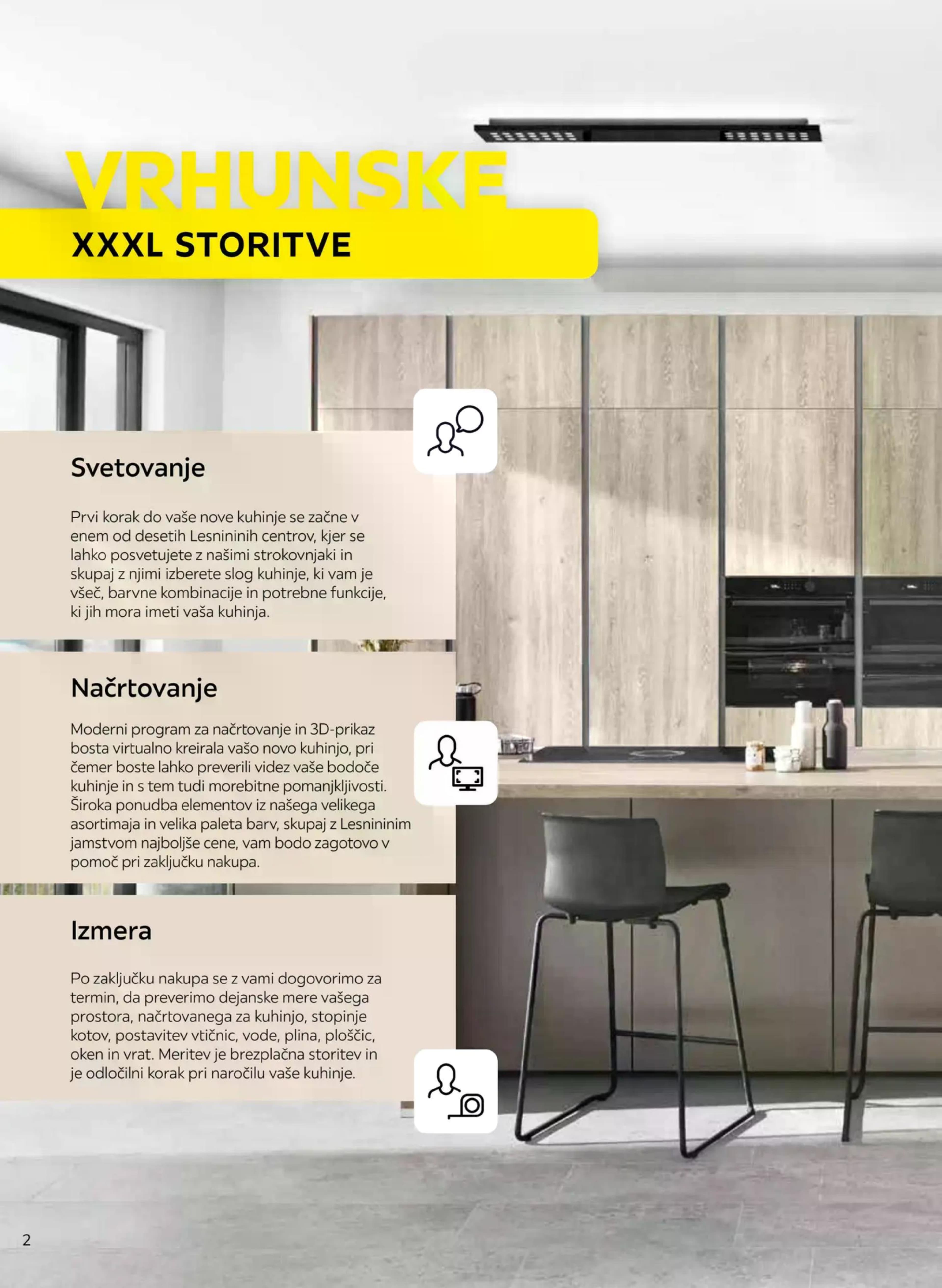 Stran 2. Lesnina kataloga - Kuhinje