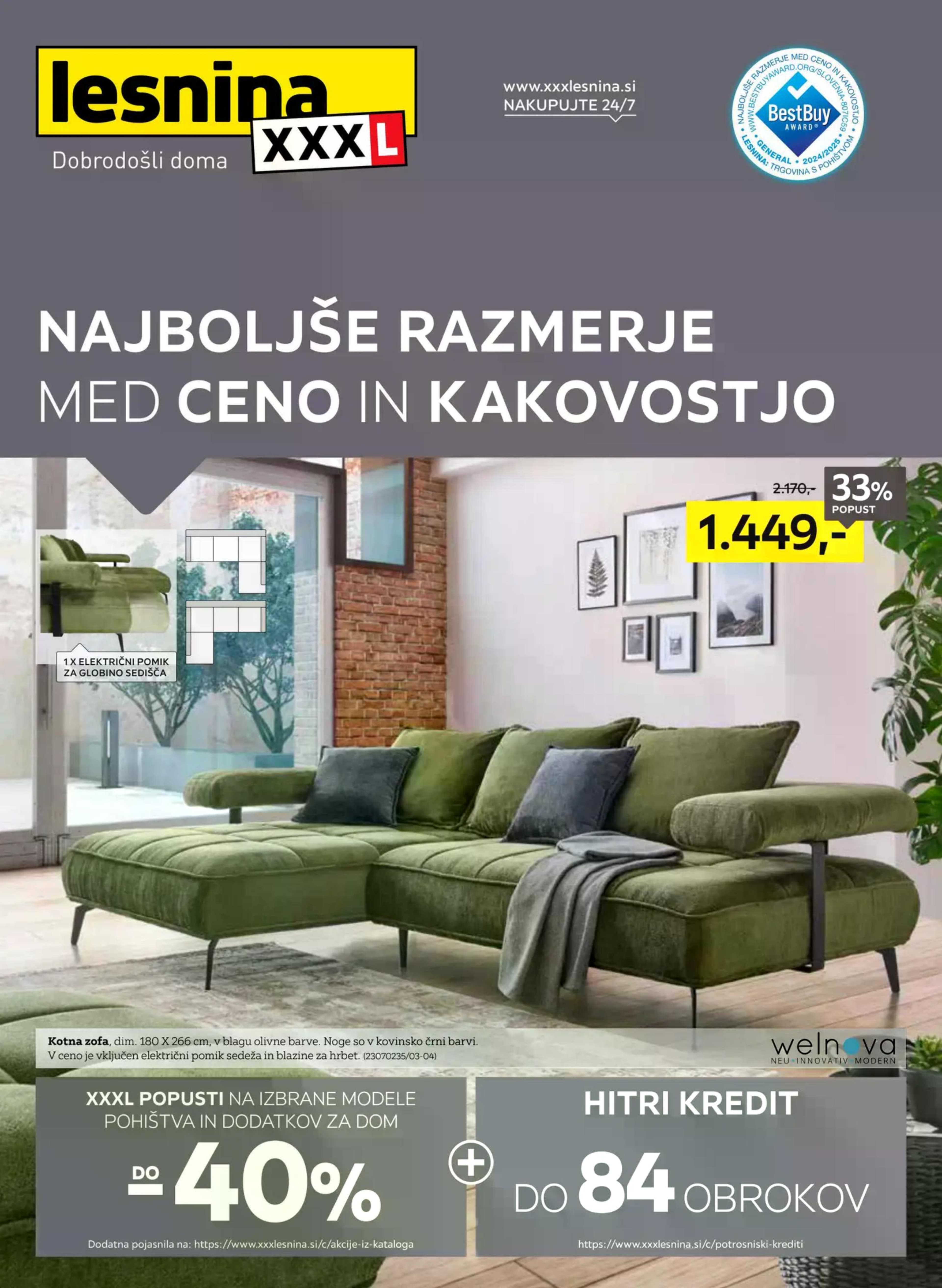 Stran 1. Lesnina kataloga - Najboljše razmerje med ceno in kakovostjo