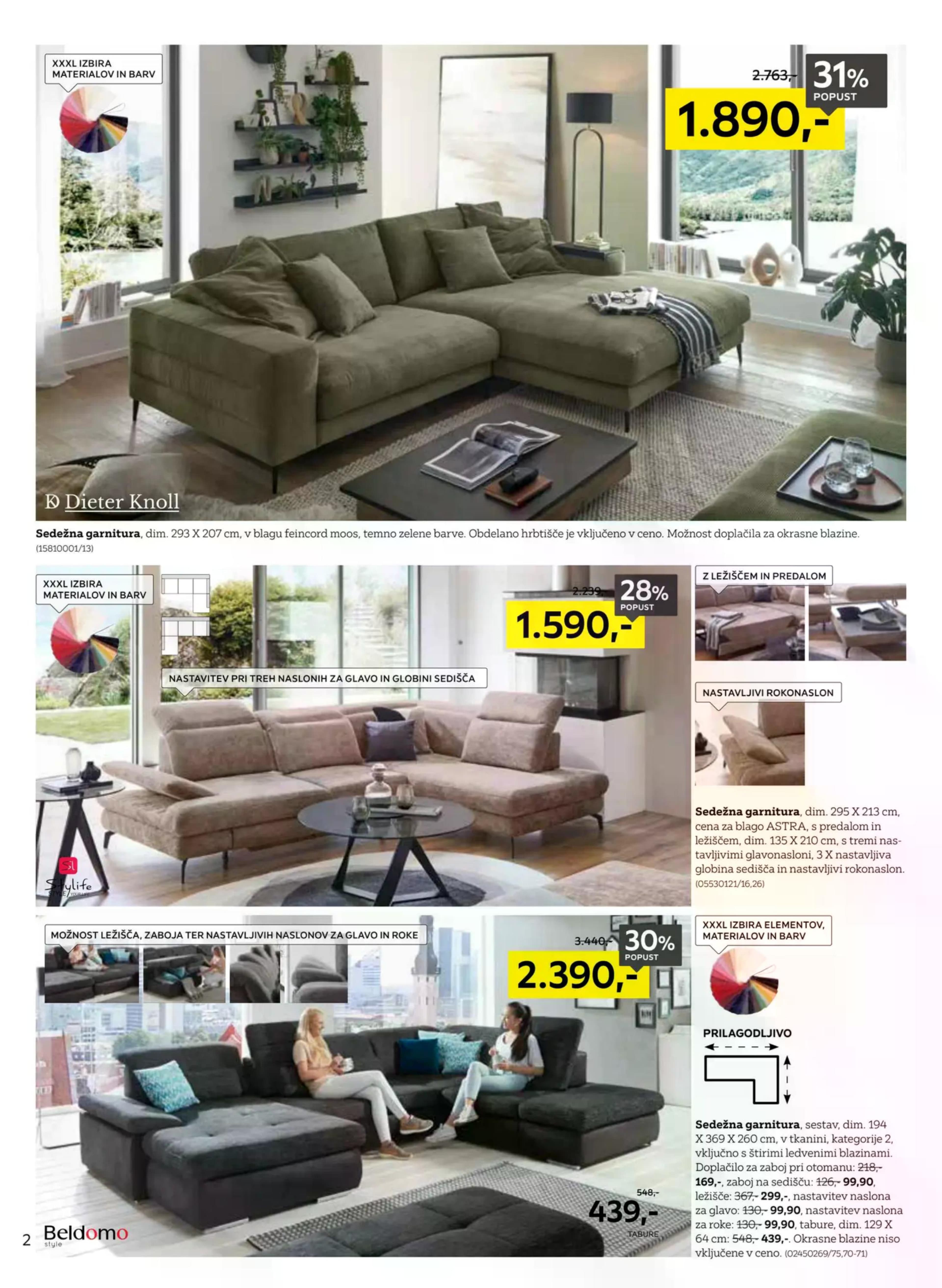 Stran 2. Lesnina kataloga - Najboljše razmerje med ceno in kakovostjo