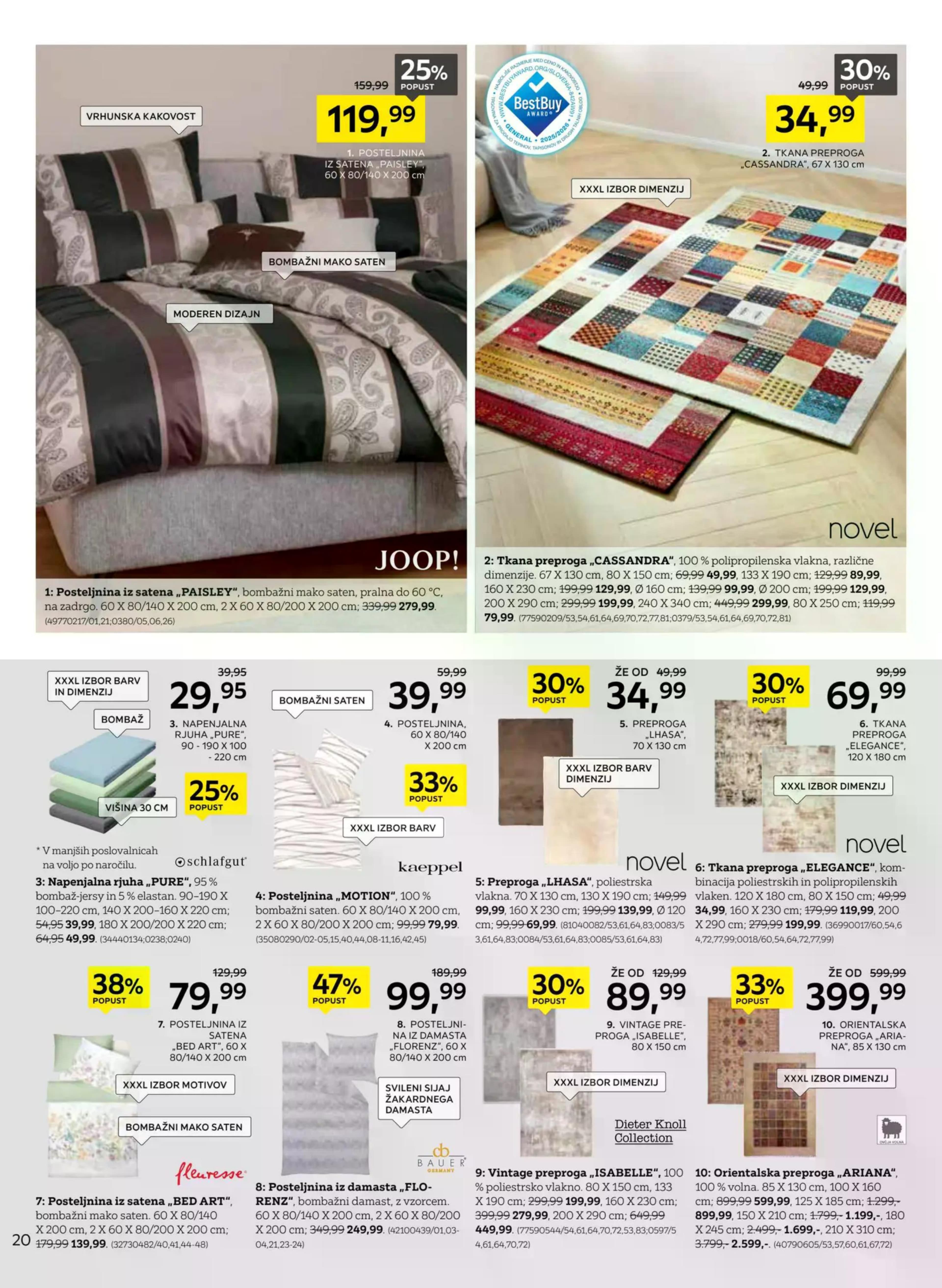 Stran 20. Lesnina kataloga - Najboljše razmerje med ceno in kakovostjo