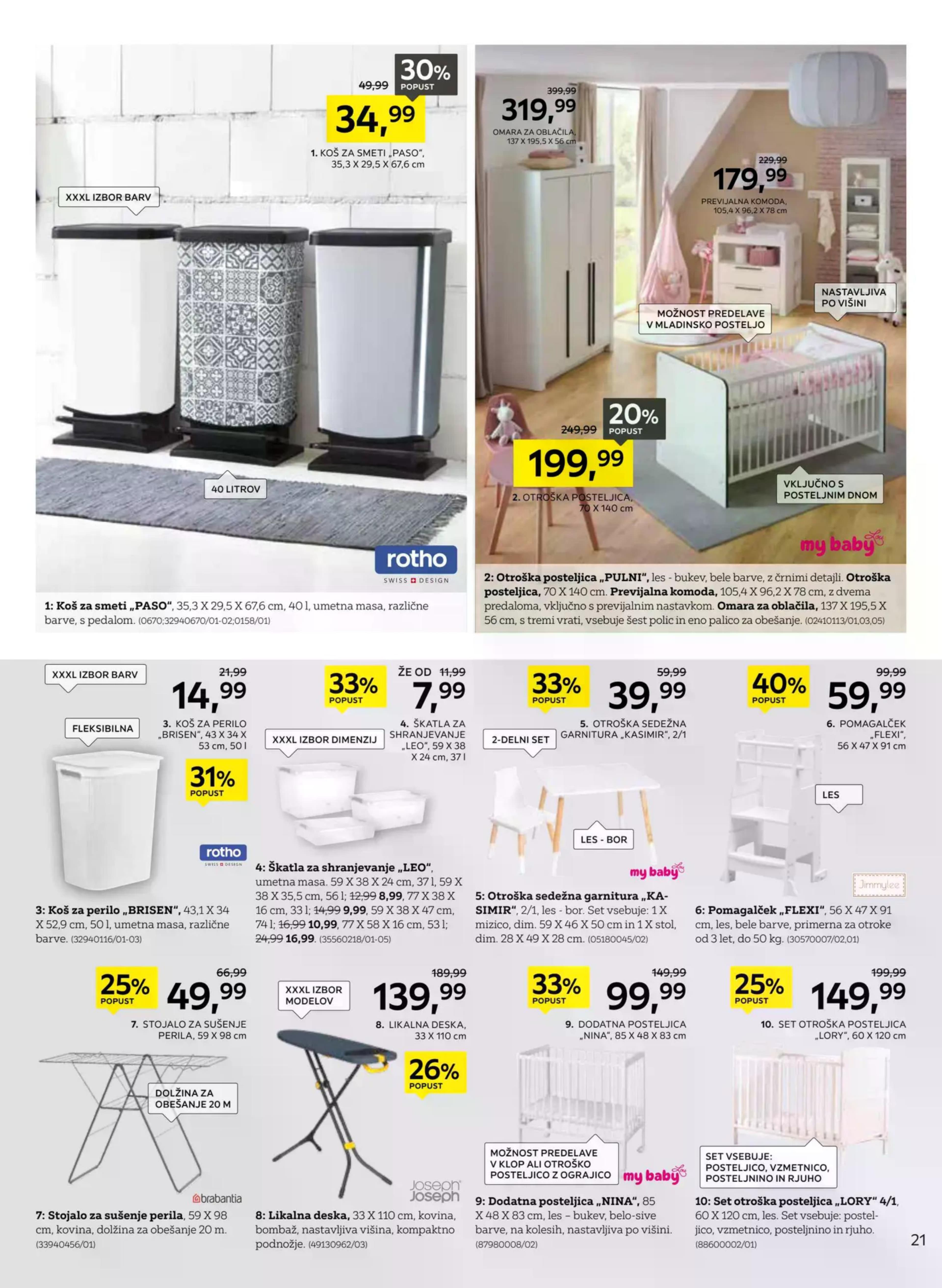 Stran 21. Lesnina kataloga - Najboljše razmerje med ceno in kakovostjo