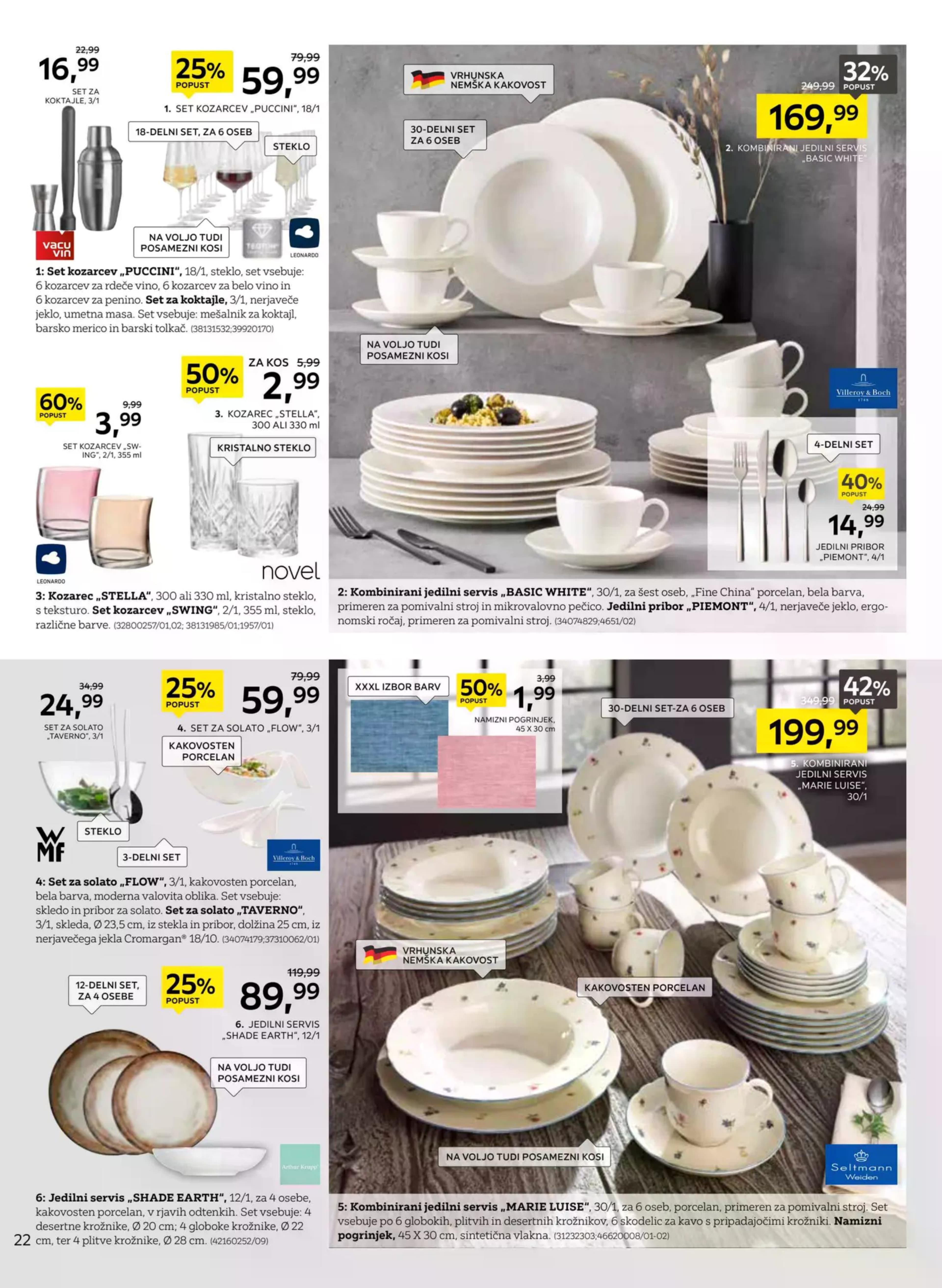 Stran 22. Lesnina kataloga - Najboljše razmerje med ceno in kakovostjo