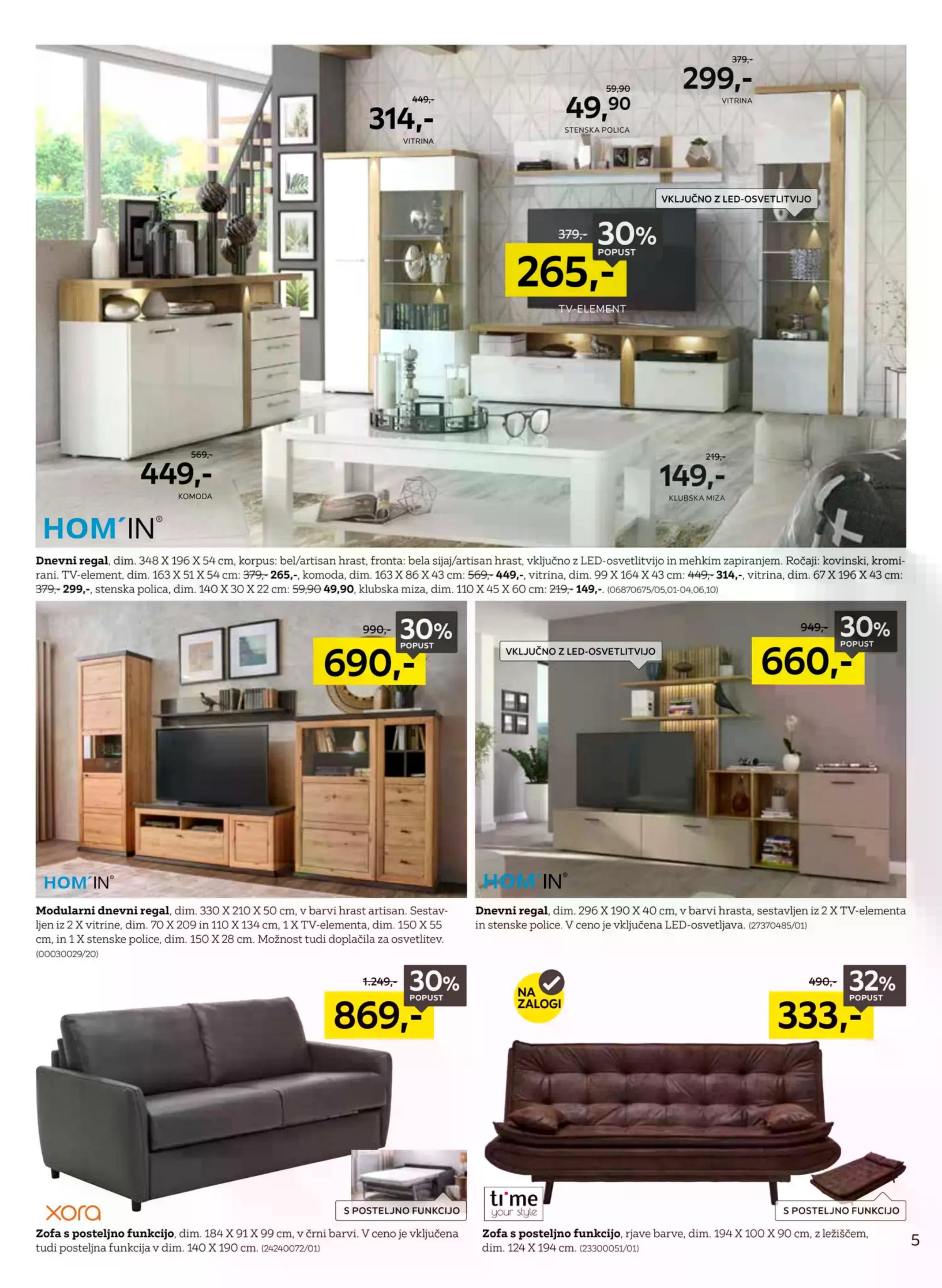 Stran 5. Lesnina kataloga - Najboljše razmerje med ceno in kakovostjo