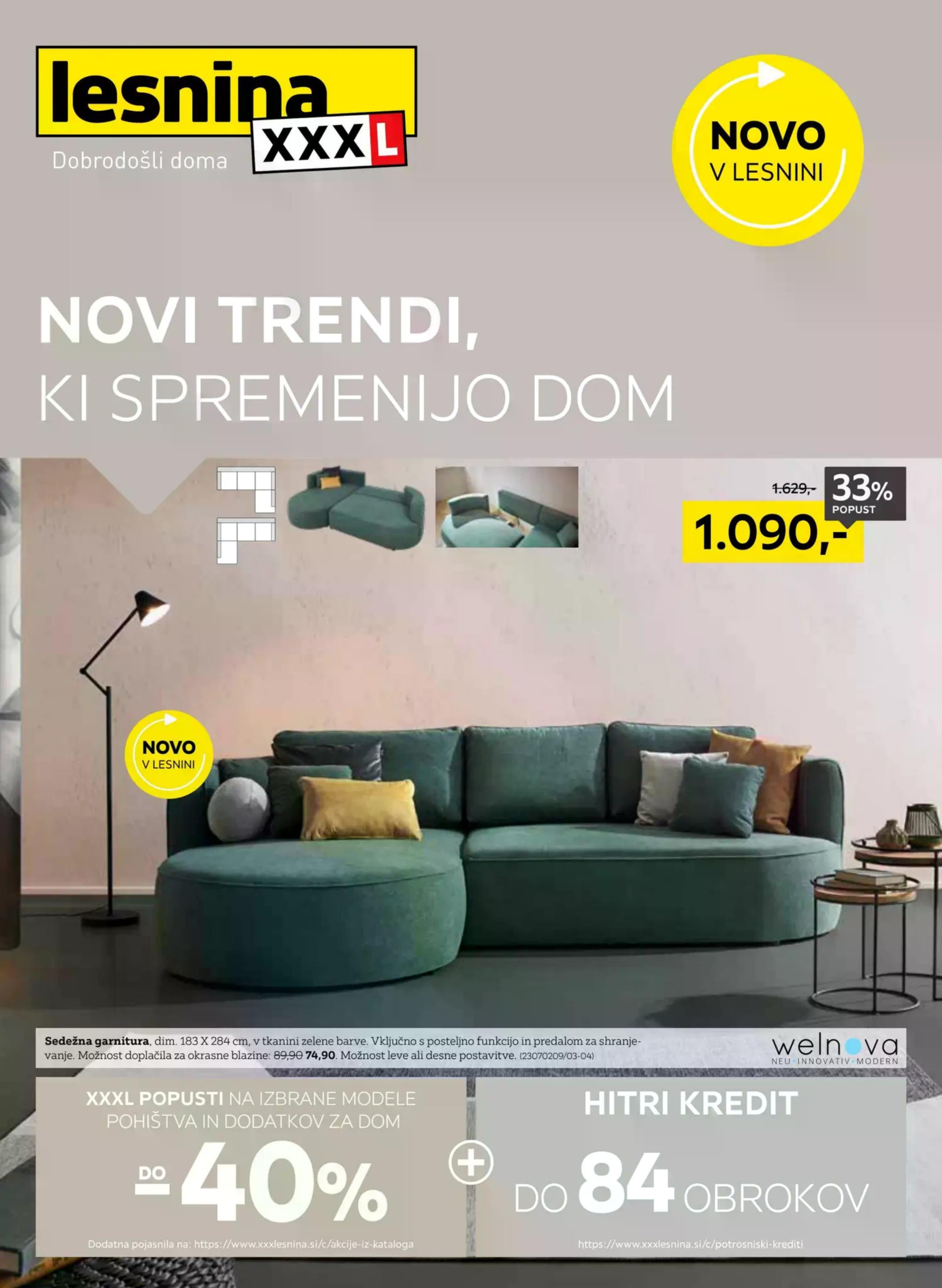 Stran 1. Lesnina kataloga - Novi trendi, ki spremenijo dom