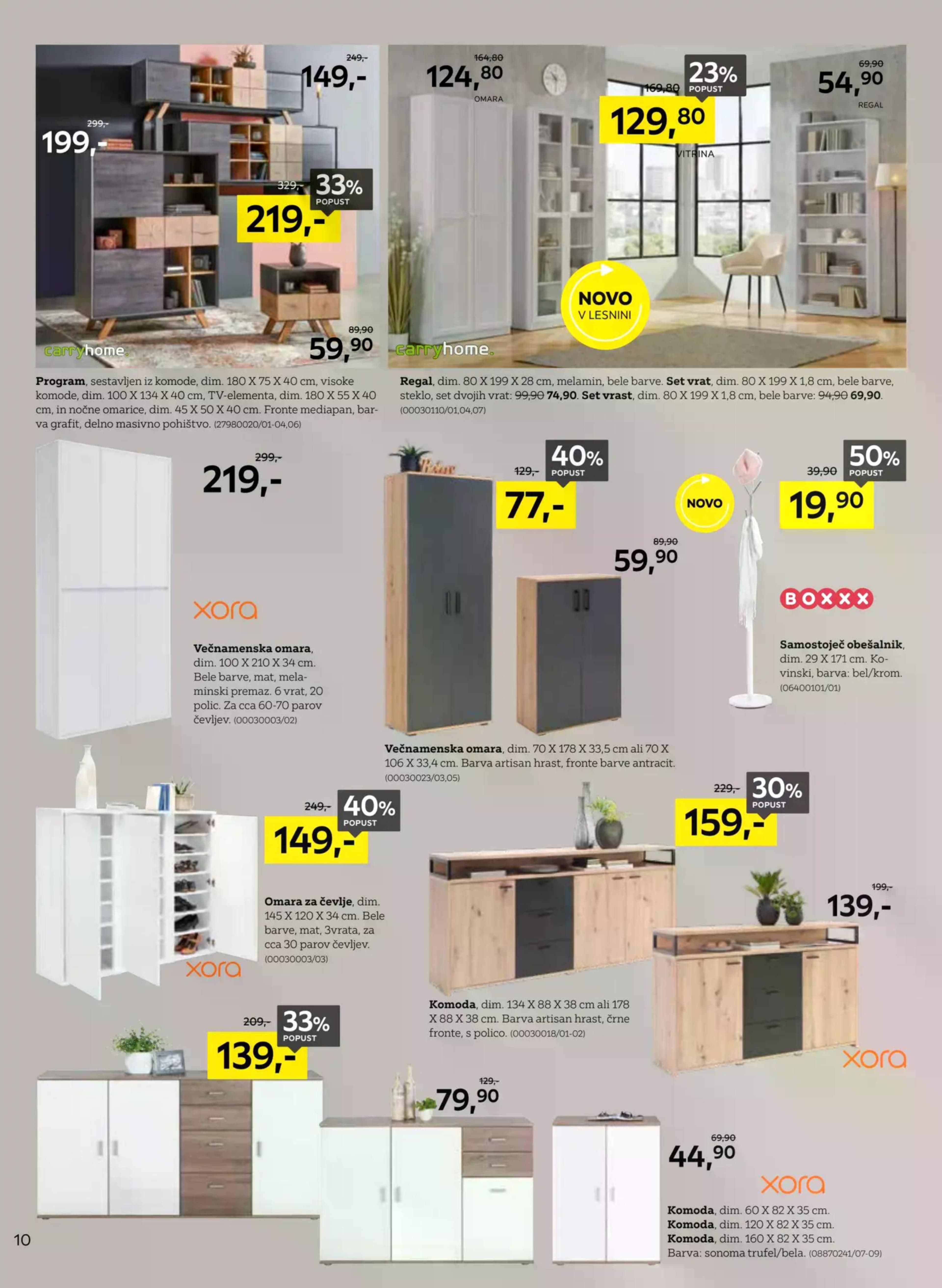 Stran 10. Lesnina kataloga - Novi trendi, ki spremenijo dom