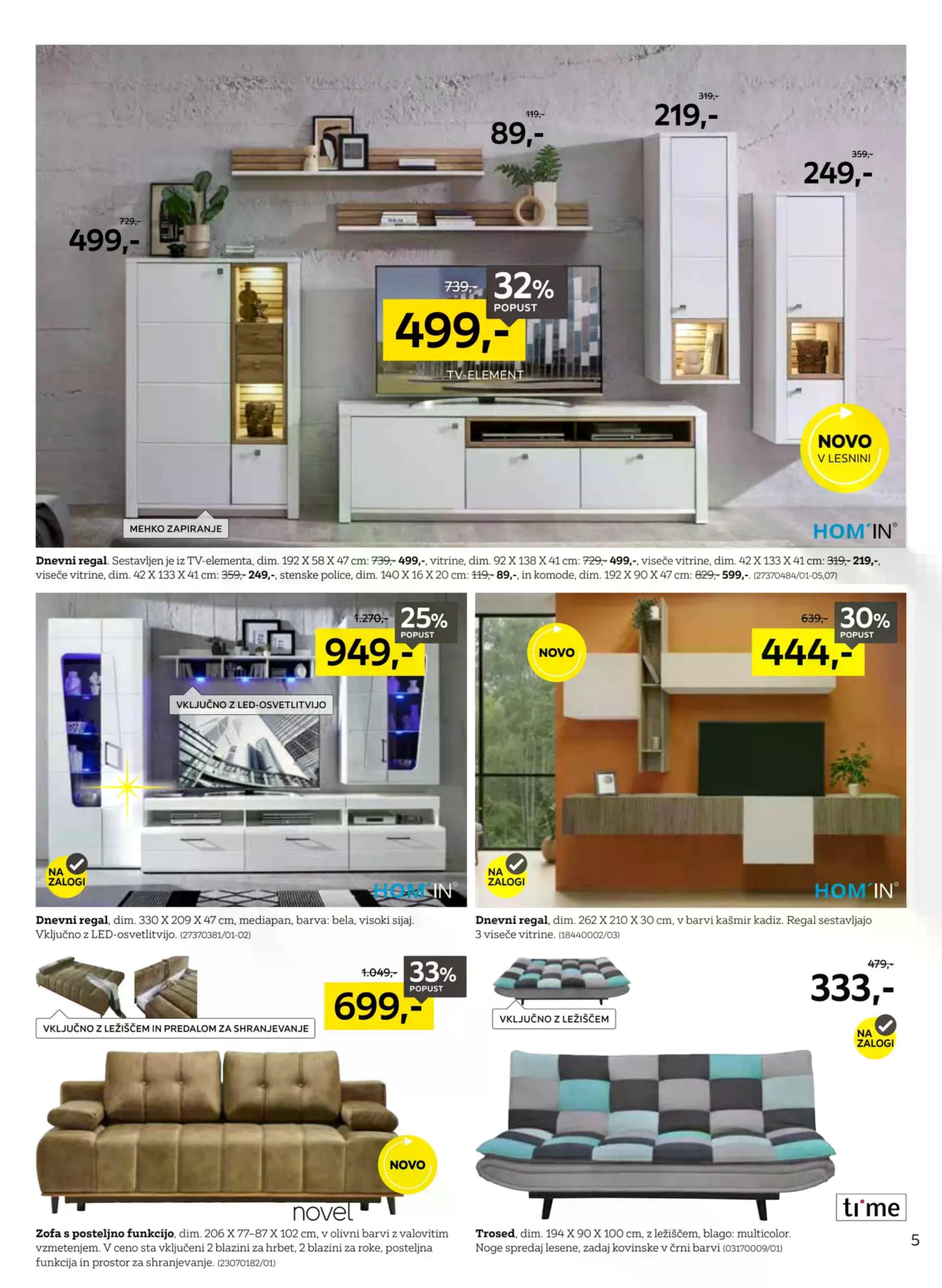 Stran 5. Lesnina kataloga - Novi trendi, ki spremenijo dom