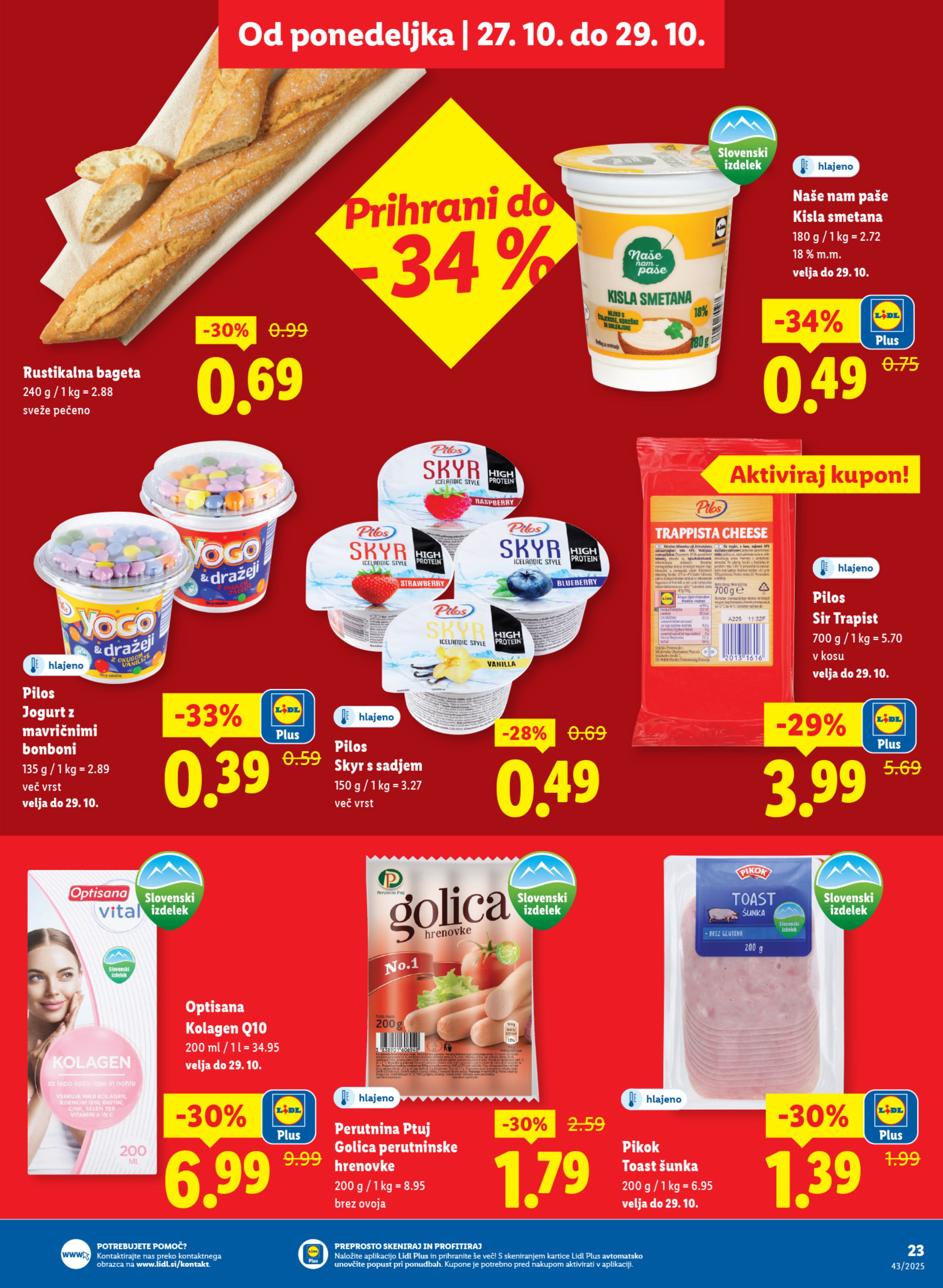 Stran 43. Lidl kataloga - Akcije od 23.10. do 29.10.2025.