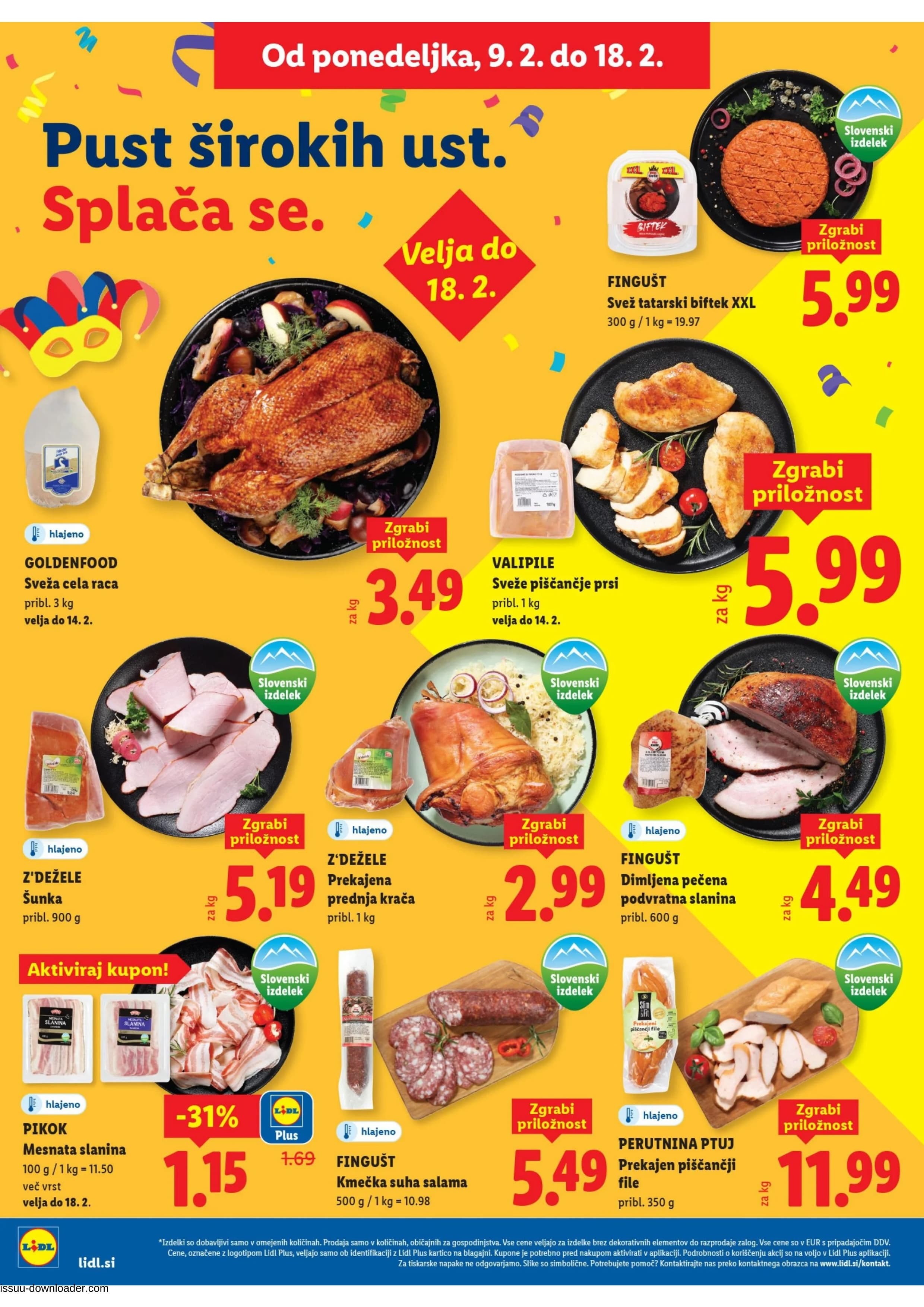 Stran 18. Lidl kataloga - Tedenska Ponudba Živila