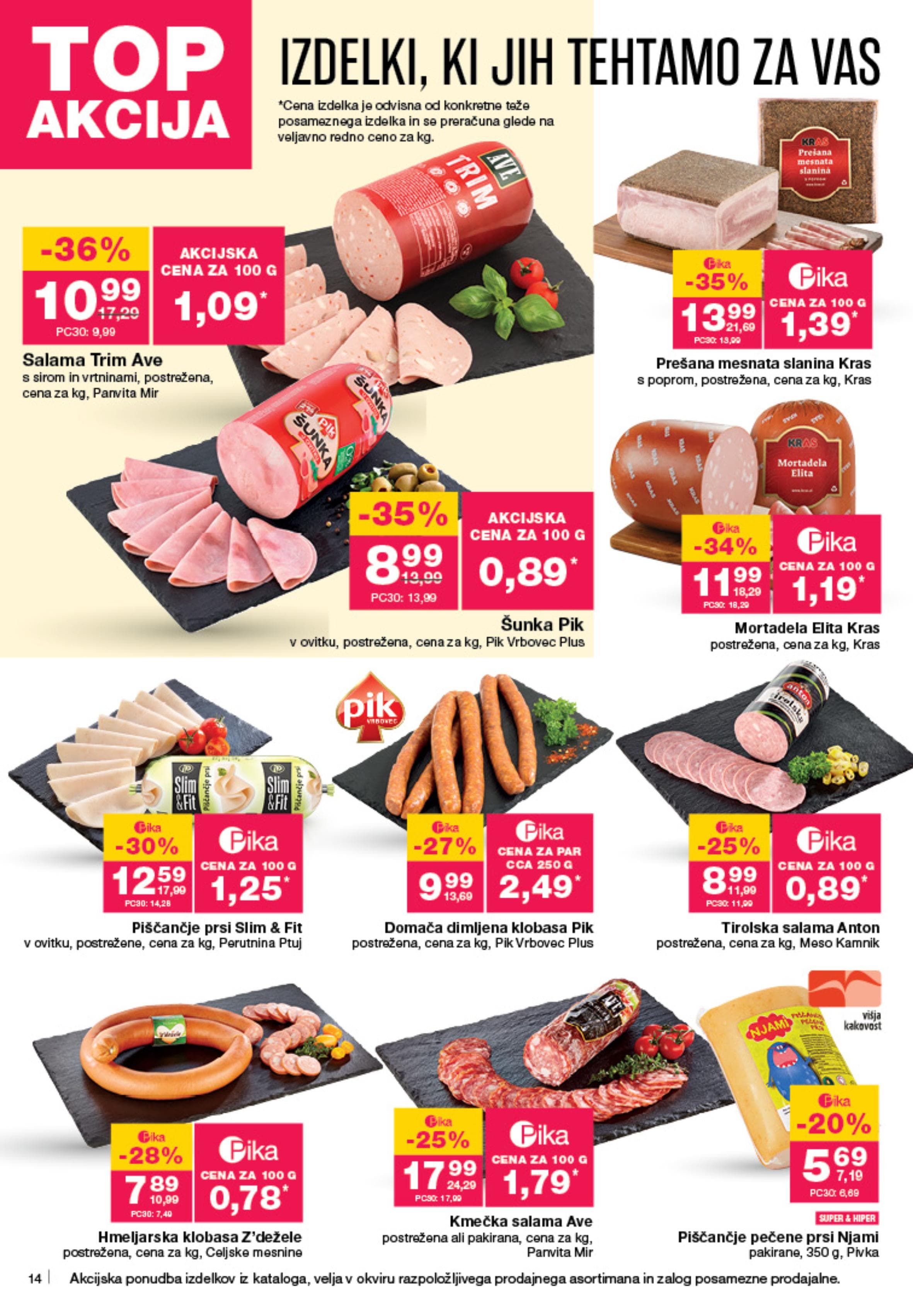Stran 14. Mercator kataloga - Akcije od 25.09. do 01.10.2025.