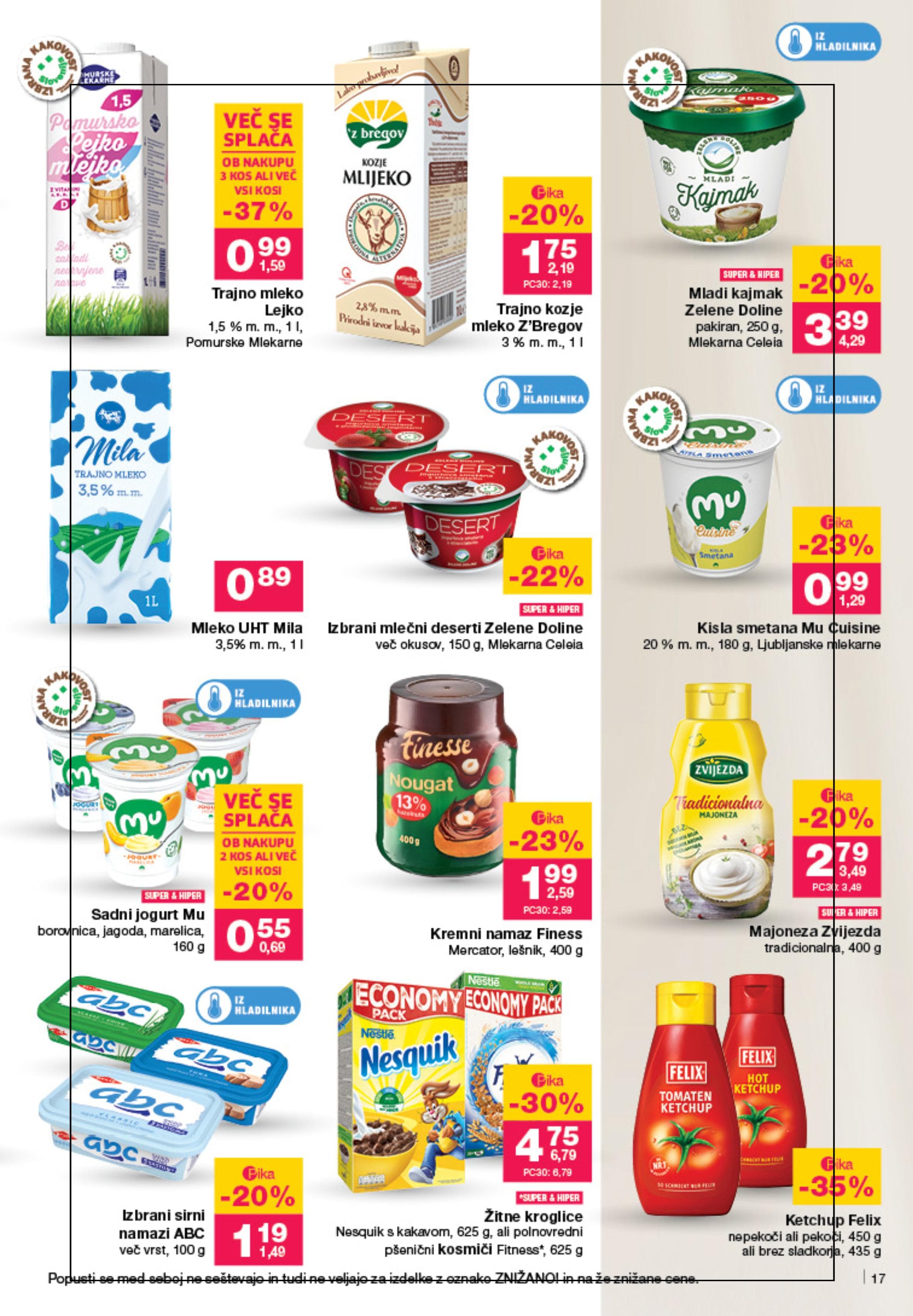 Stran 17. Mercator kataloga - Akcije od 25.09. do 01.10.2025.