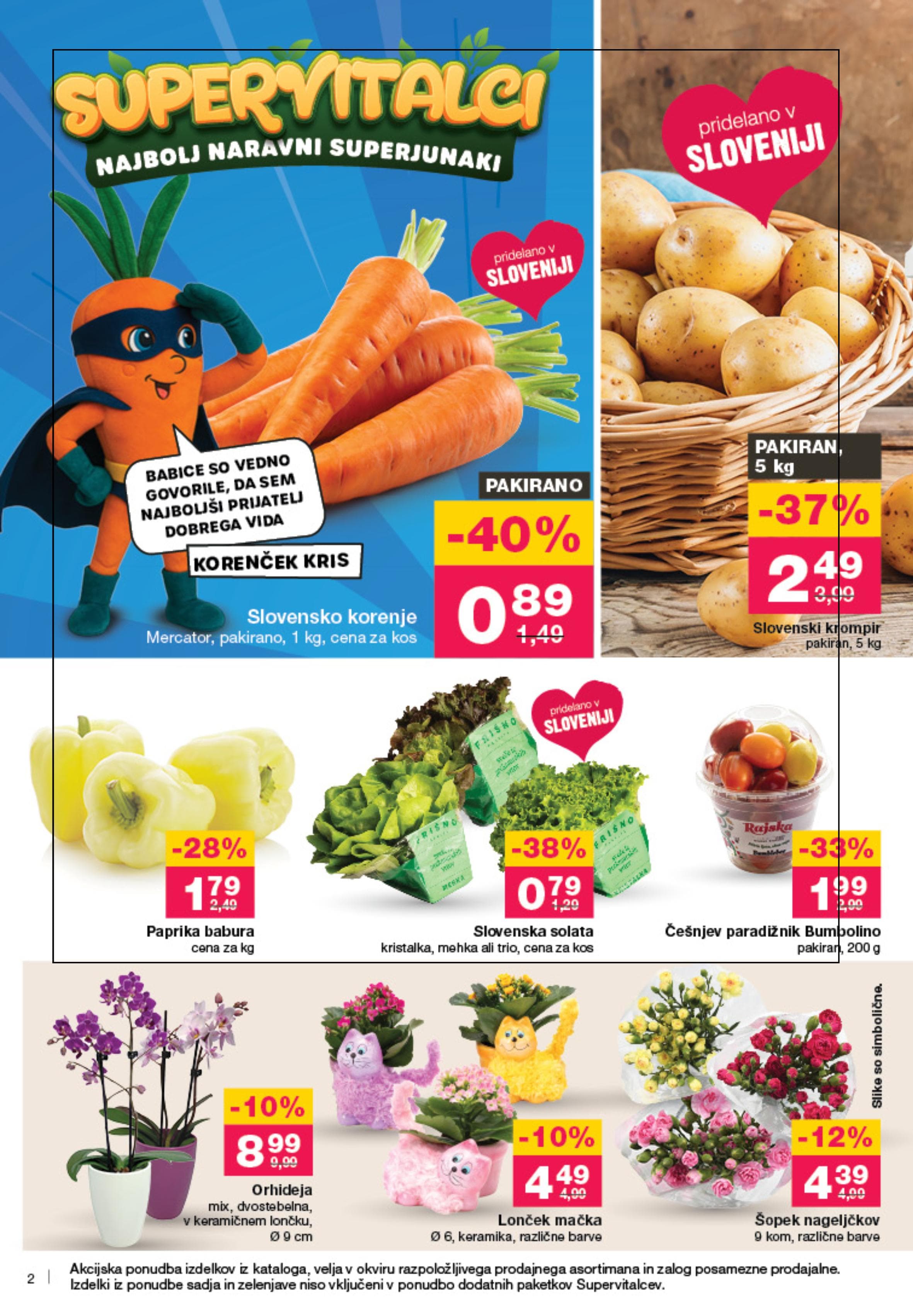 Stran 2. Mercator kataloga - Akcije od 25.09. do 01.10.2025.