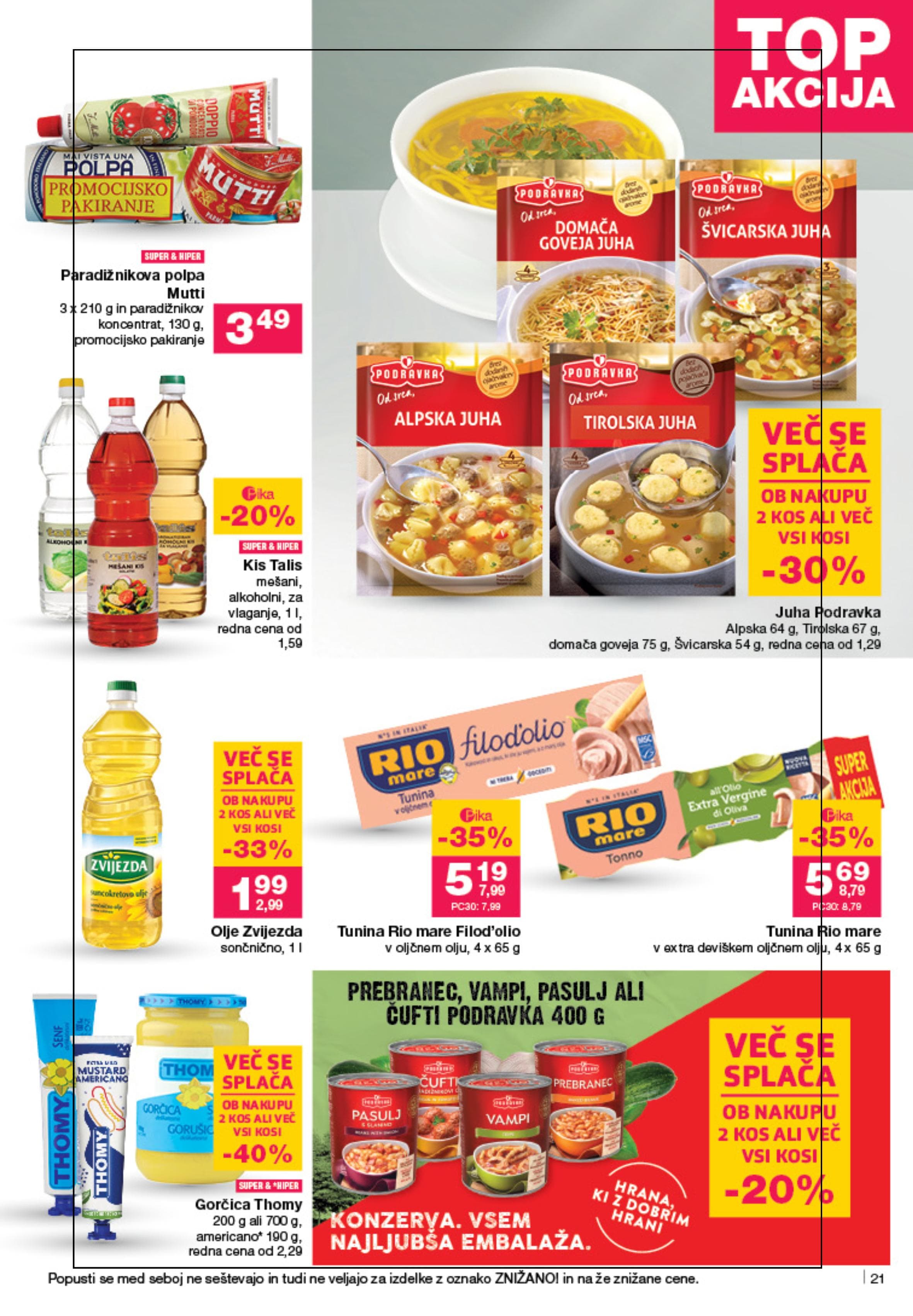Stran 21. Mercator kataloga - Akcije od 25.09. do 01.10.2025.