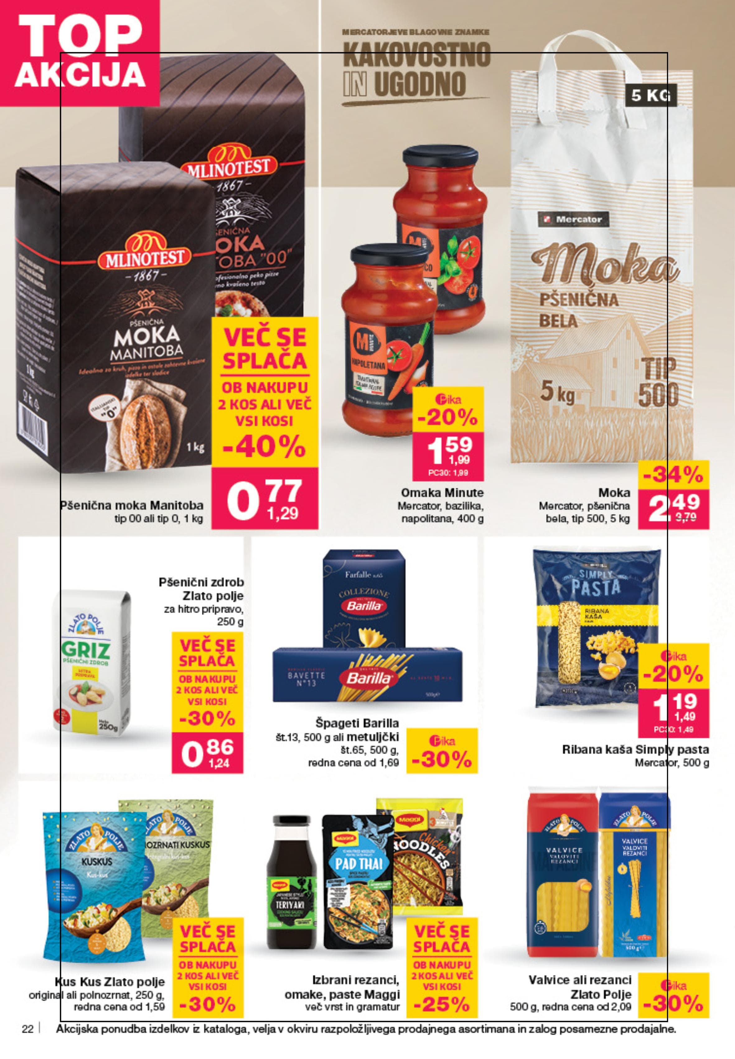 Stran 22. Mercator kataloga - Akcije od 25.09. do 01.10.2025.