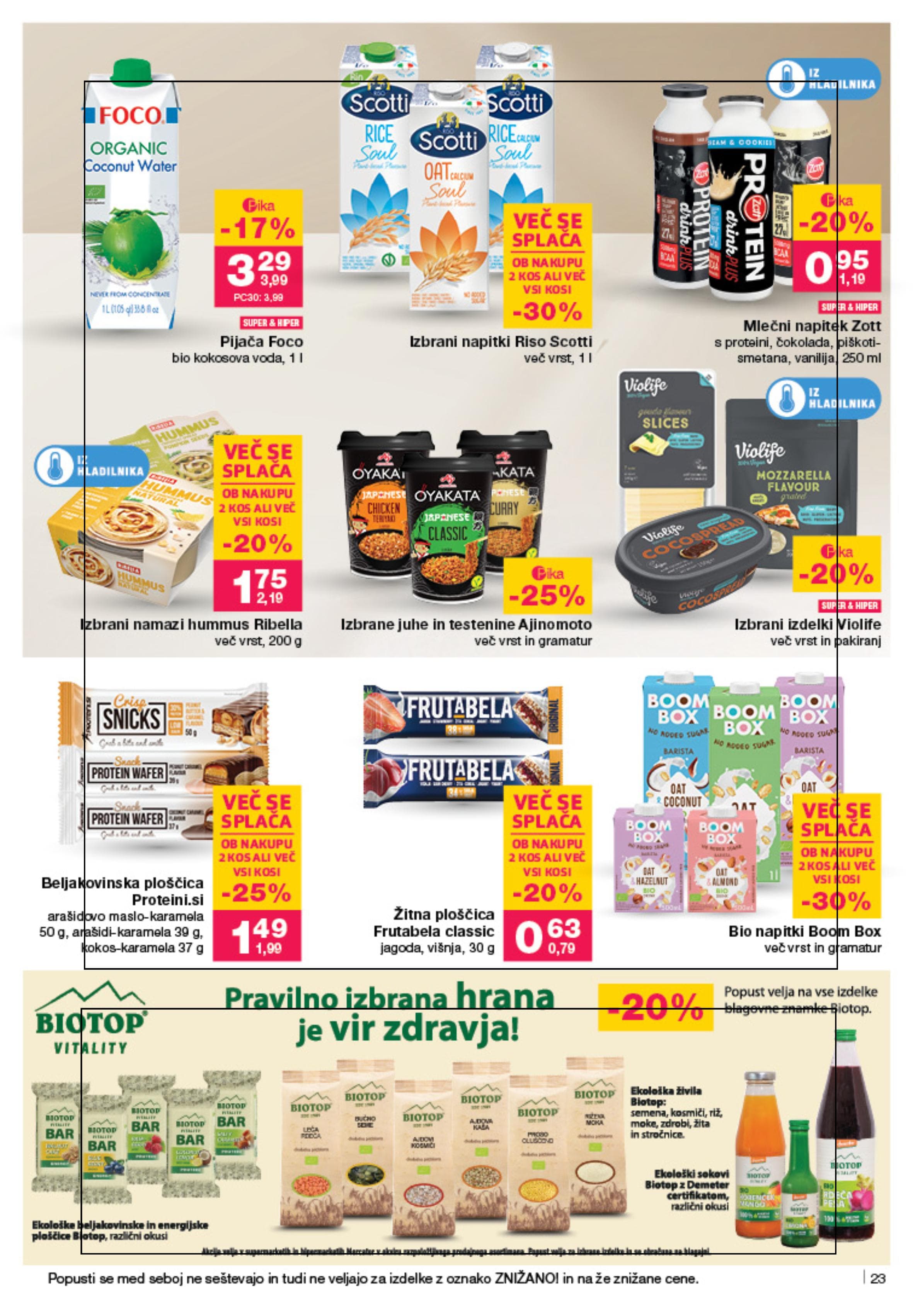Stran 23. Mercator kataloga - Akcije od 25.09. do 01.10.2025.