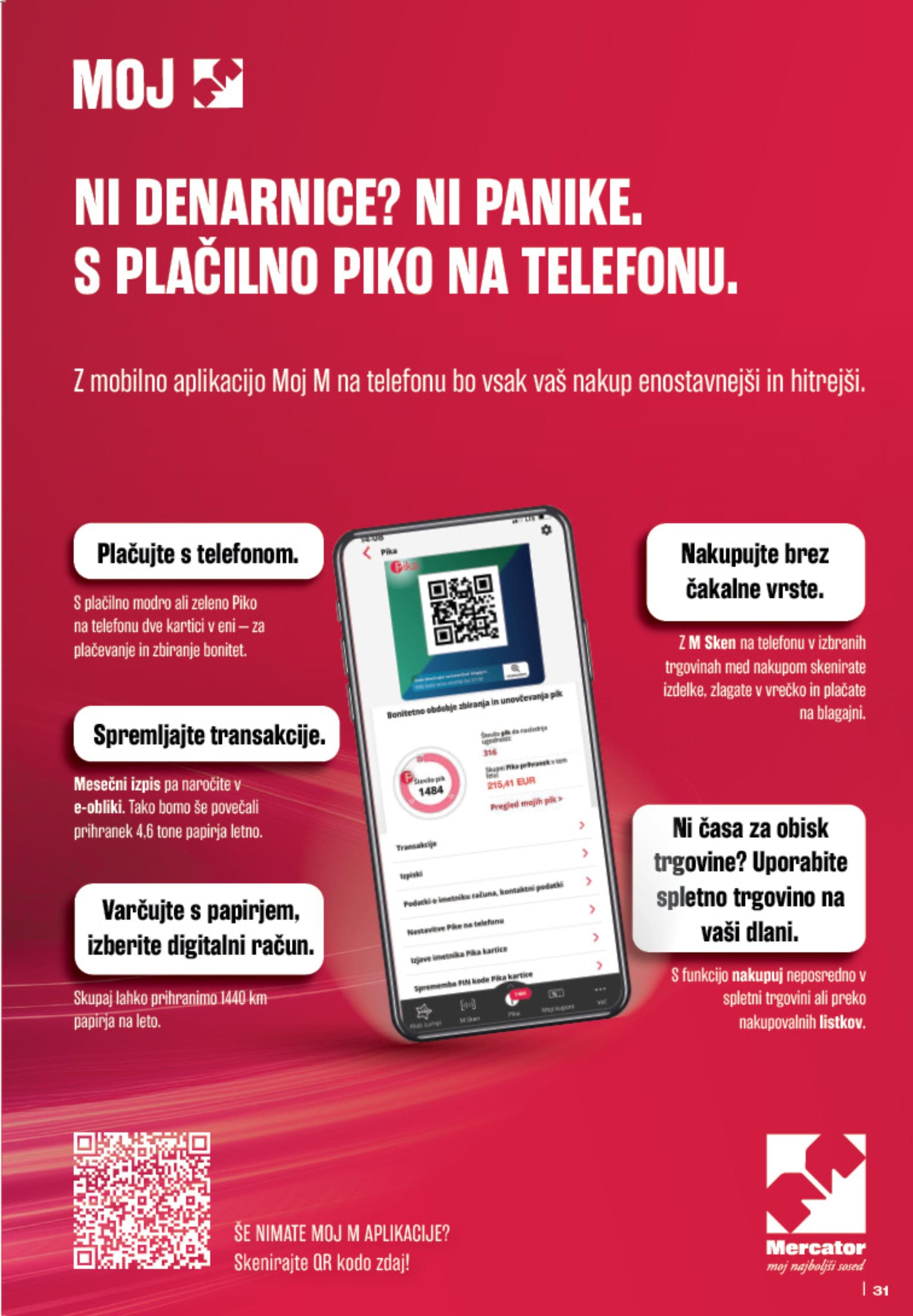 Stran 31. Mercator kataloga - Akcije od 25.09. do 01.10.2025.
