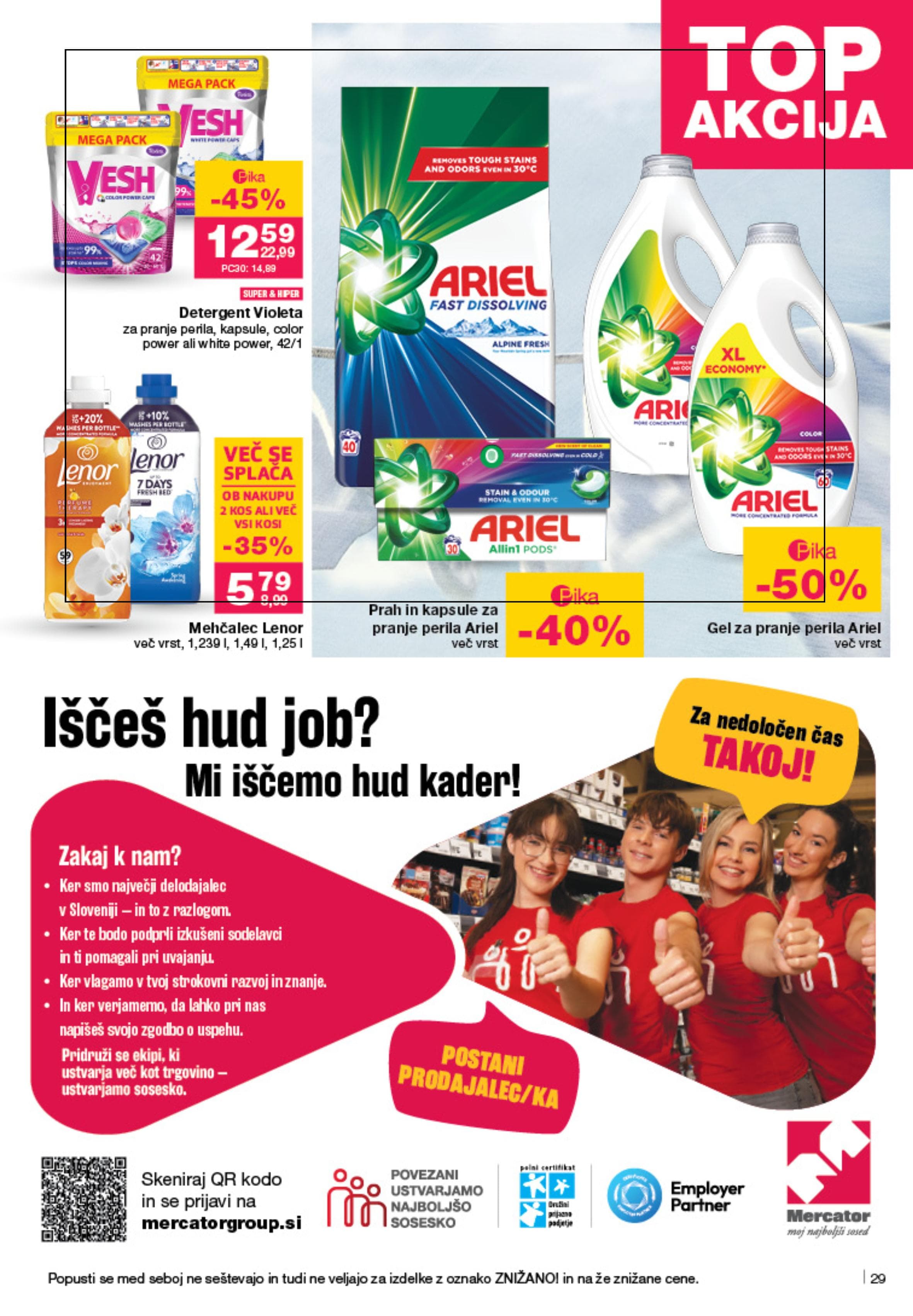 Stran 33. Mercator kataloga - Akcije od 25.09. do 01.10.2025.