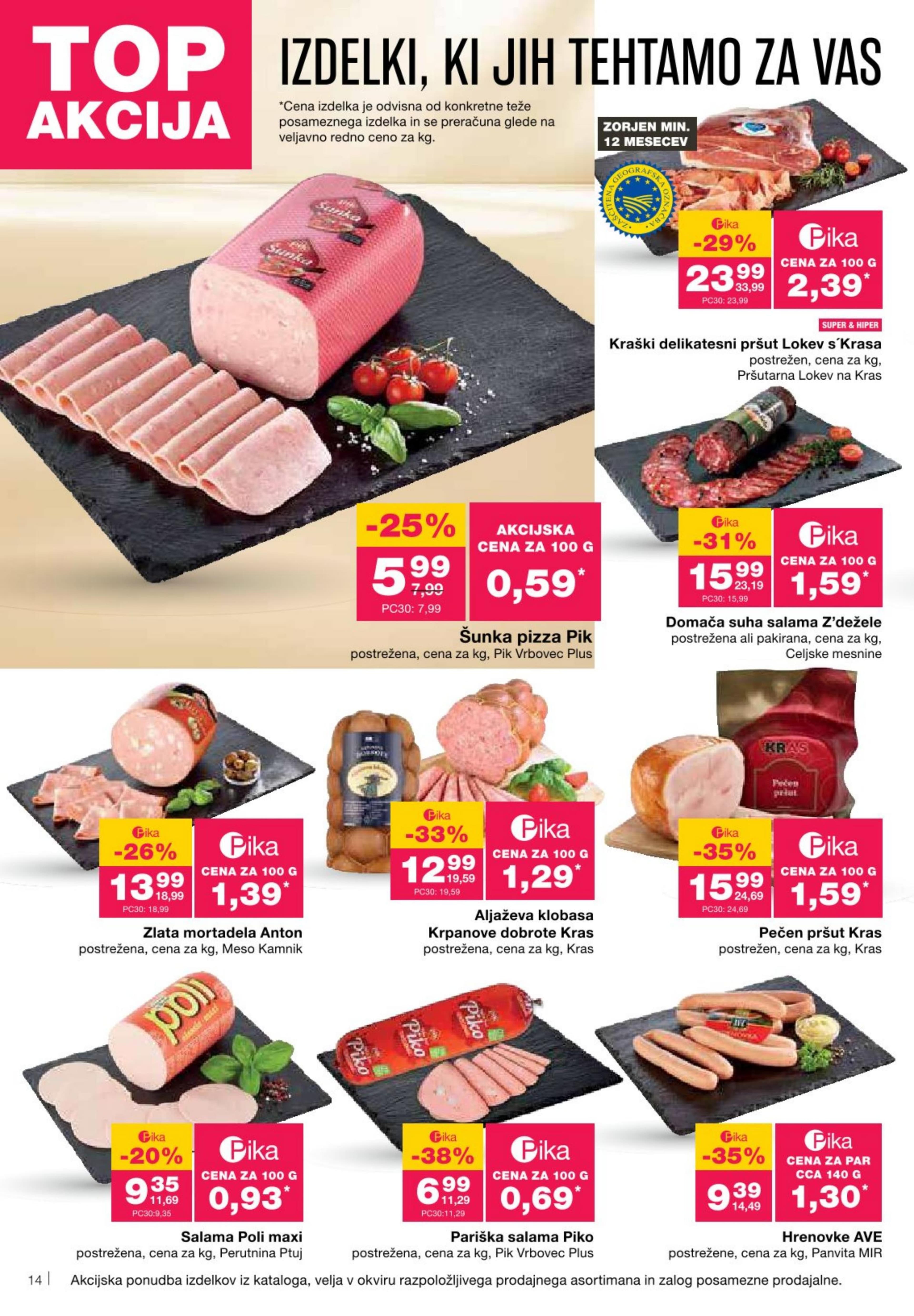 Stran 14. Mercator kataloga - Akcije od 02.10. do 08.10.2025.