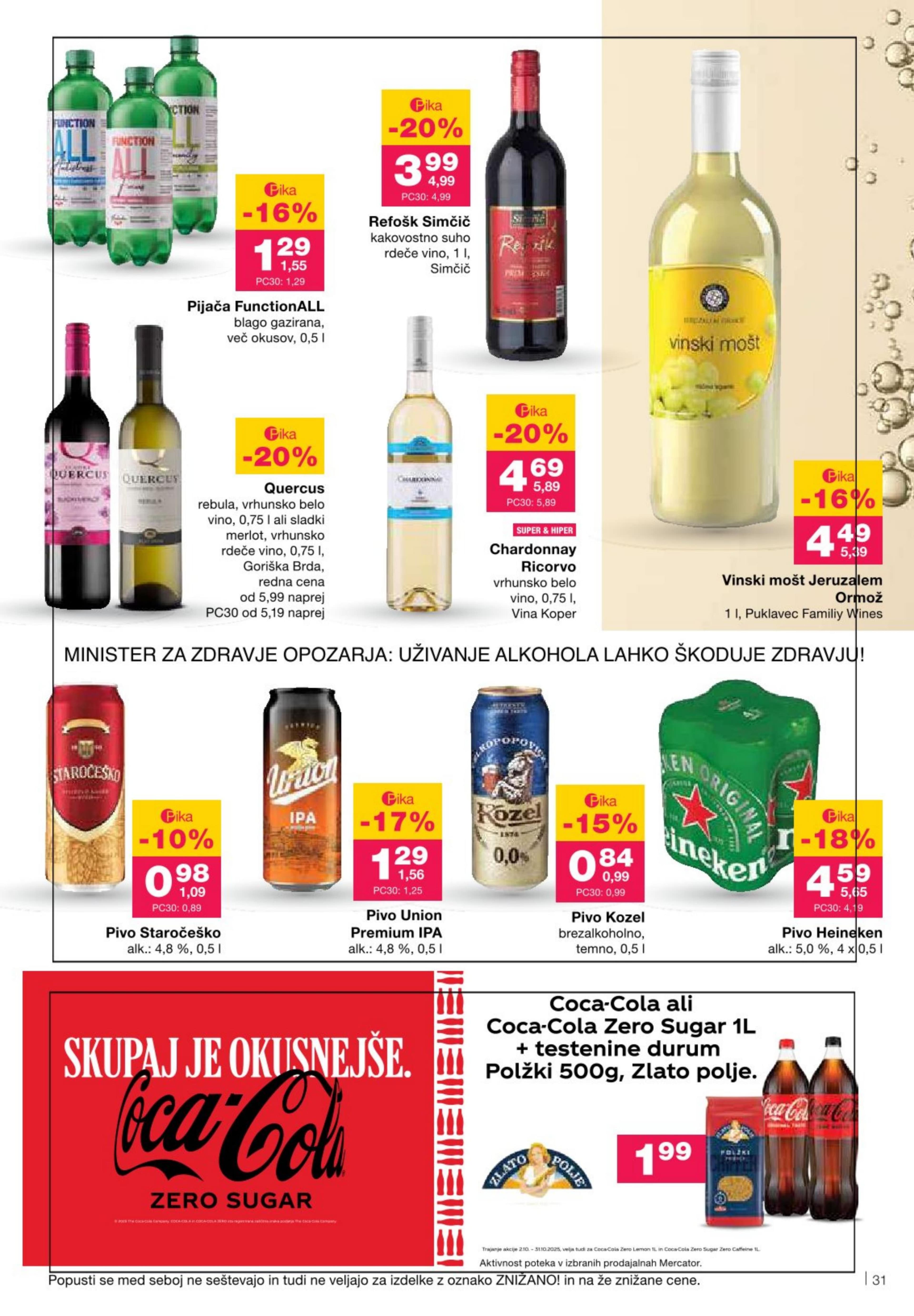 Stran 31. Mercator kataloga - Akcije od 02.10. do 08.10.2025.