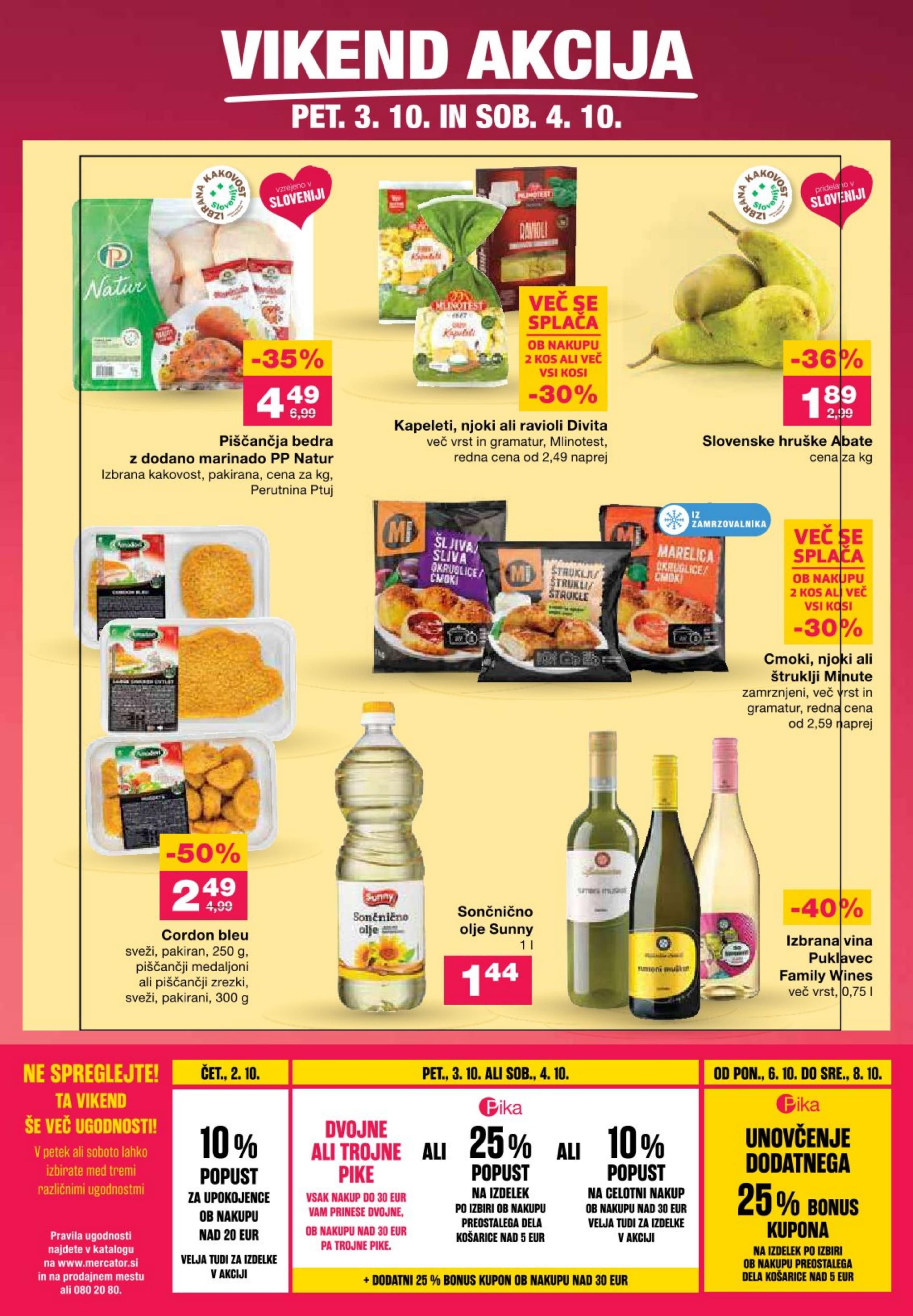 Stran 40. Mercator kataloga - Akcije od 02.10. do 08.10.2025.