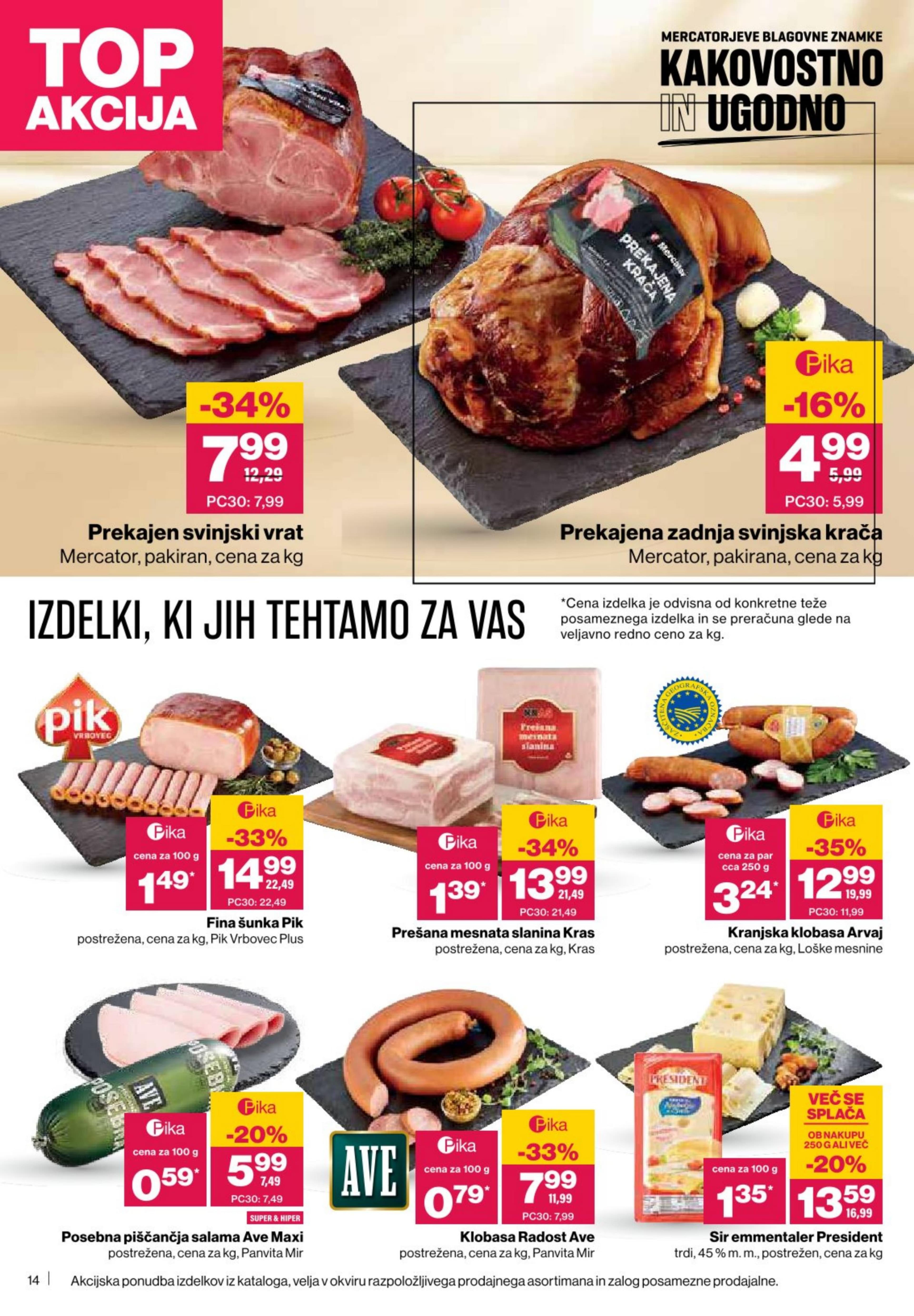 Stran 14. Mercator kataloga - Akcije od 09.10. do 15.10.2025.