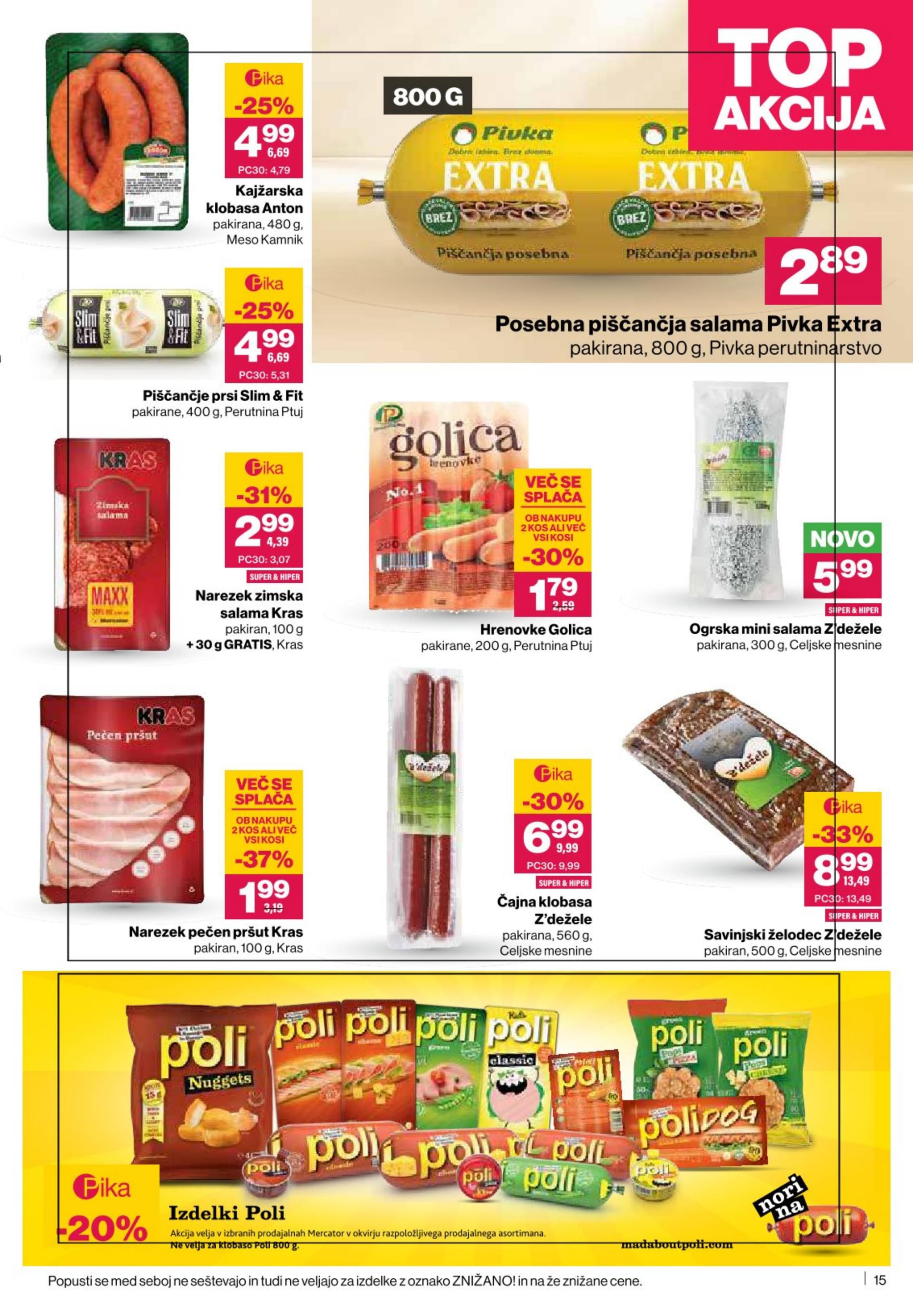 Stran 15. Mercator kataloga - Akcije od 09.10. do 15.10.2025.