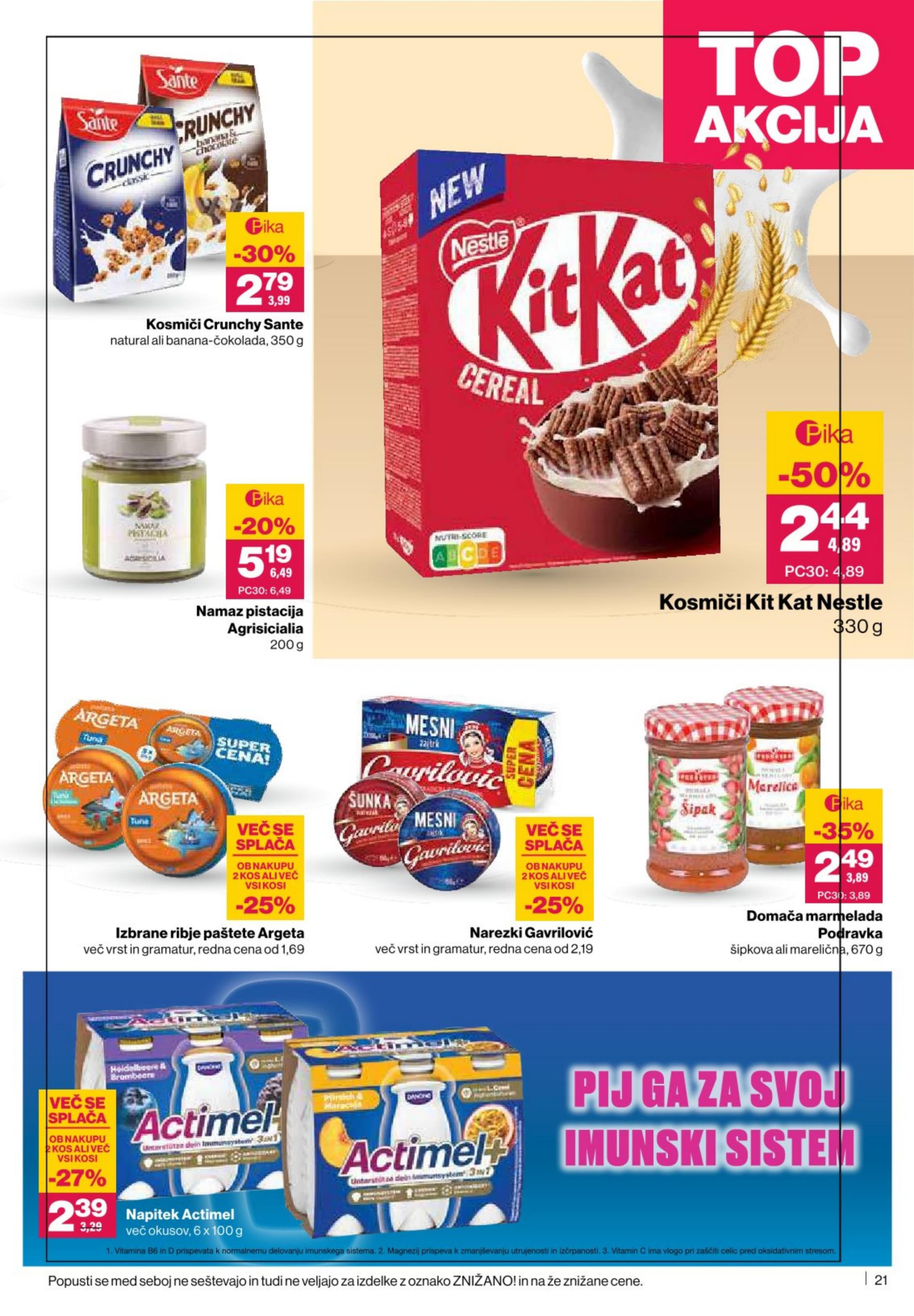 Stran 21. Mercator kataloga - Akcije od 09.10. do 15.10.2025.