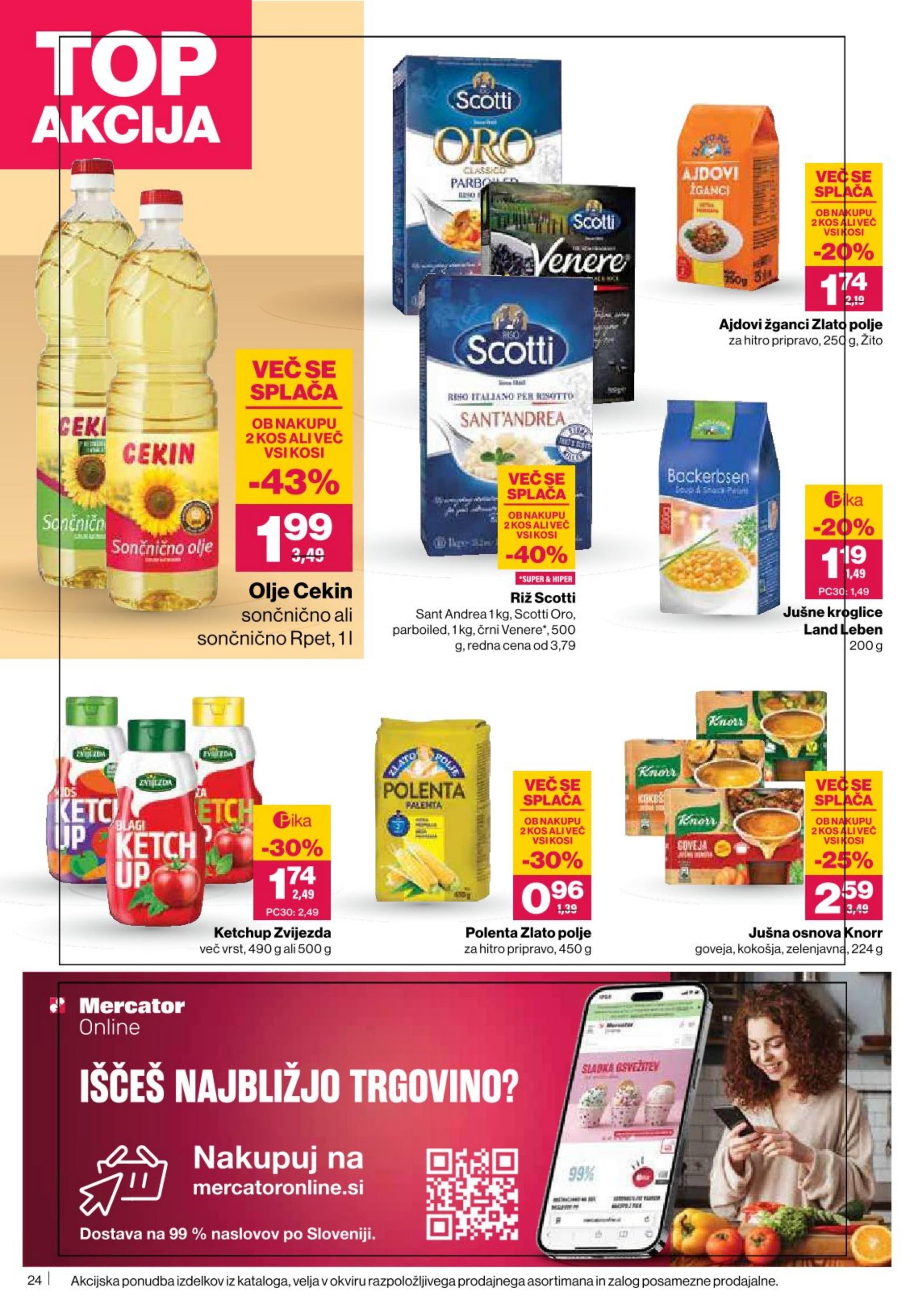 Stran 24. Mercator kataloga - Akcije od 09.10. do 15.10.2025.