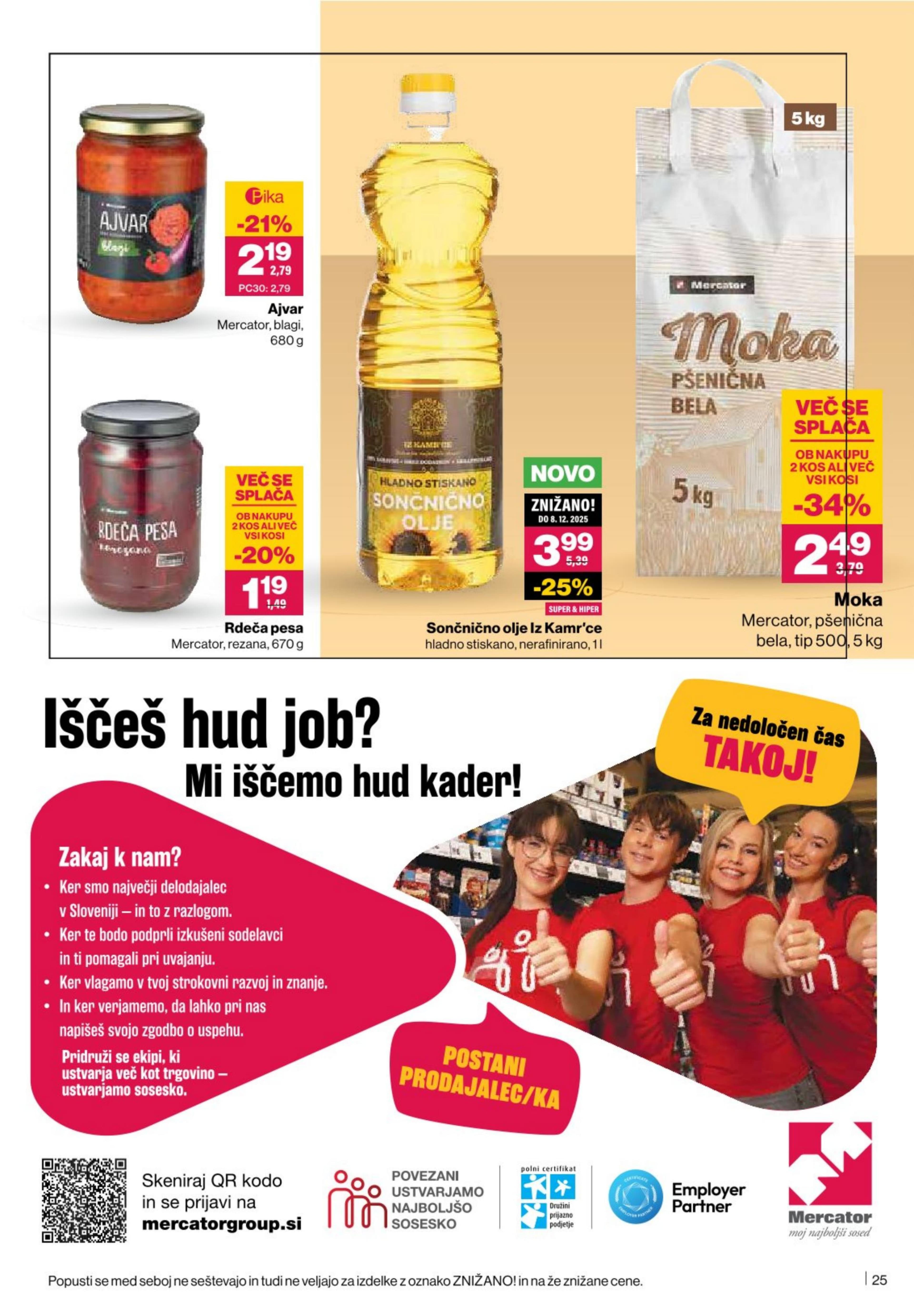 Stran 25. Mercator kataloga - Akcije od 09.10. do 15.10.2025.