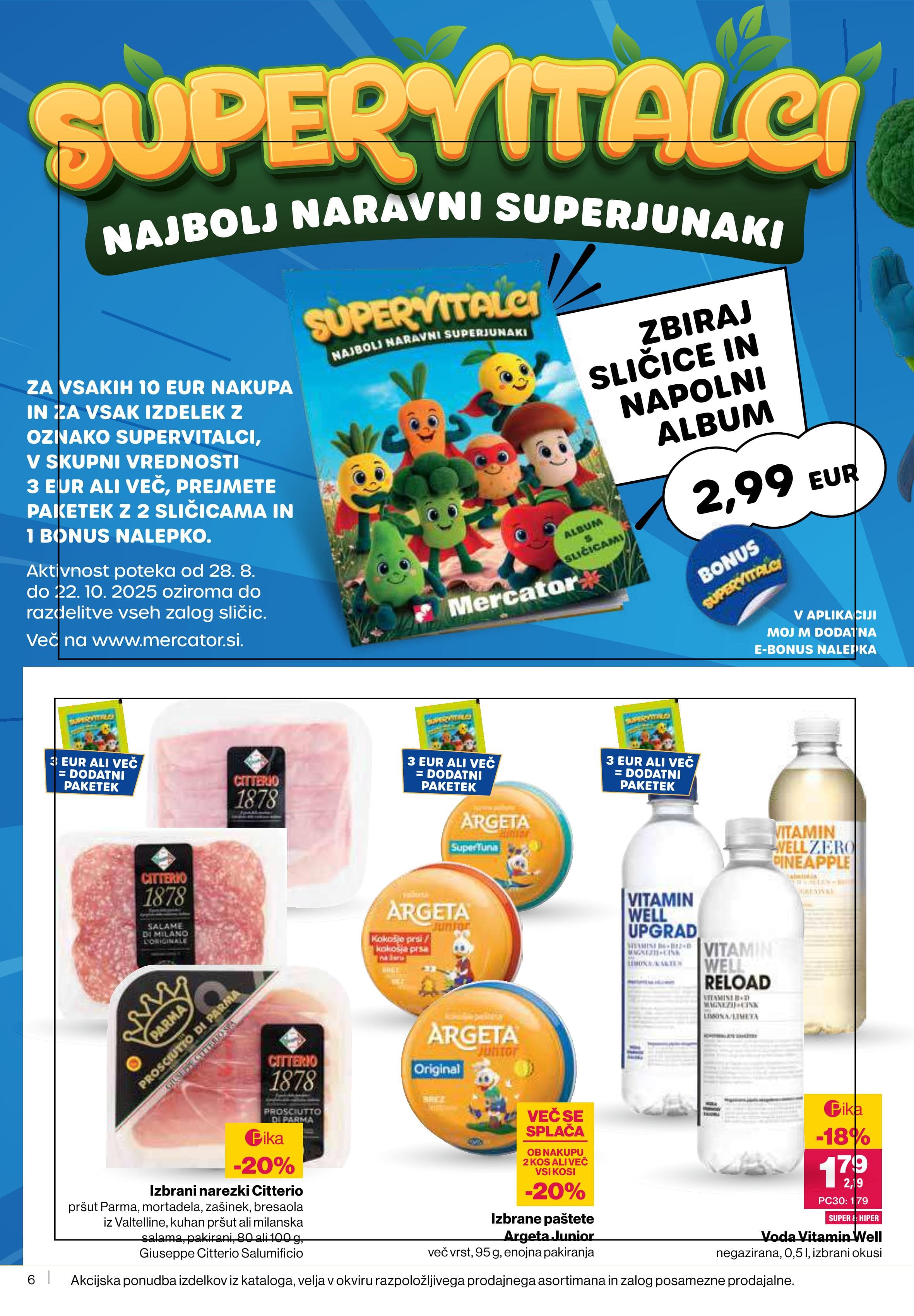Stran 6. Mercator kataloga - Akcije od 16.10. do 22.10.2025.