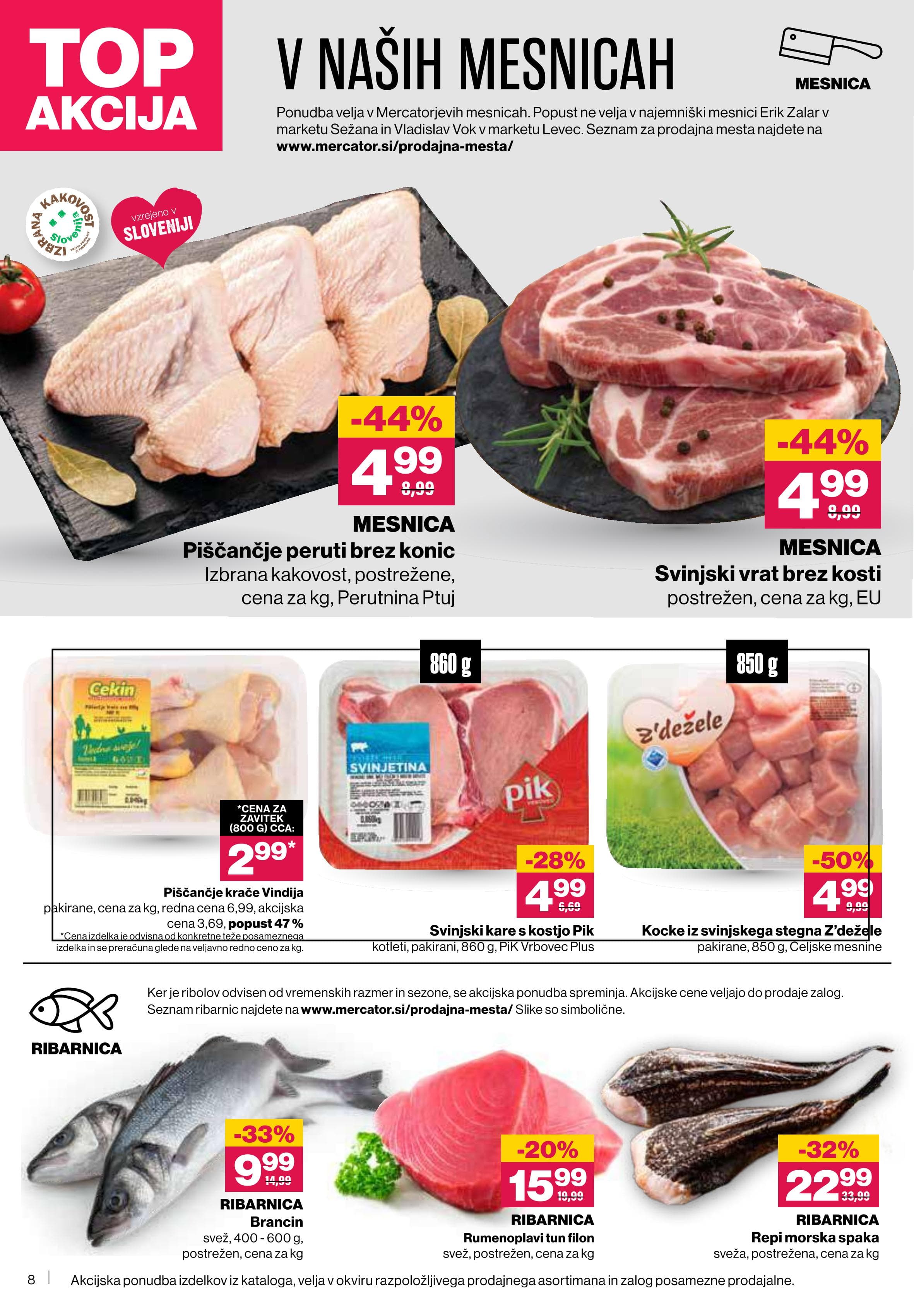 Stran 8. Mercator kataloga - Akcije od 16.10. do 22.10.2025.