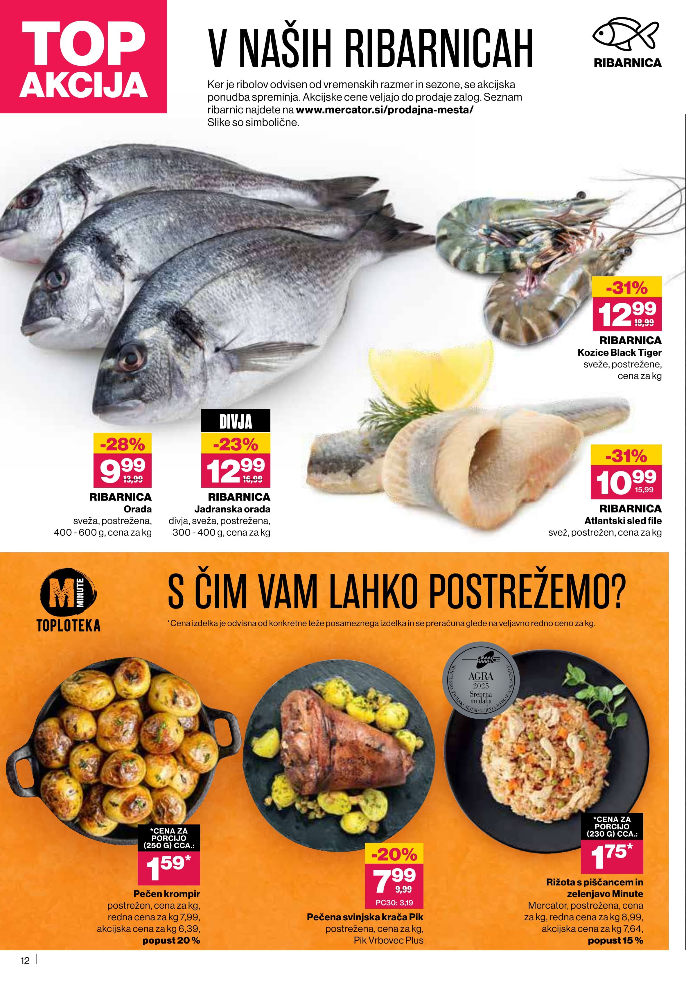 Stran 12. Mercator kataloga - Akcije od 23.10. do 05.11.2025.