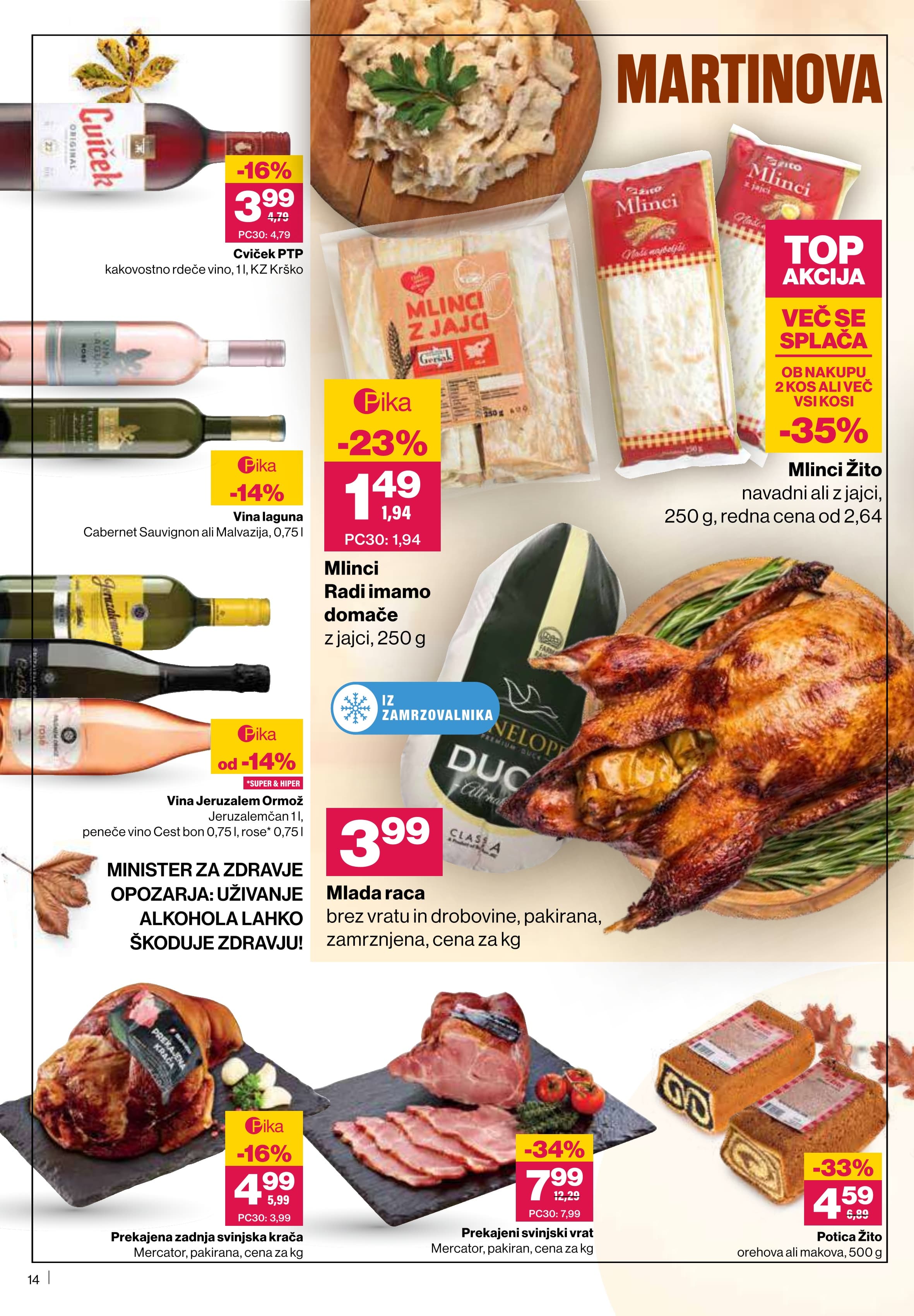 Stran 14. Mercator kataloga - Akcije od 23.10. do 05.11.2025.
